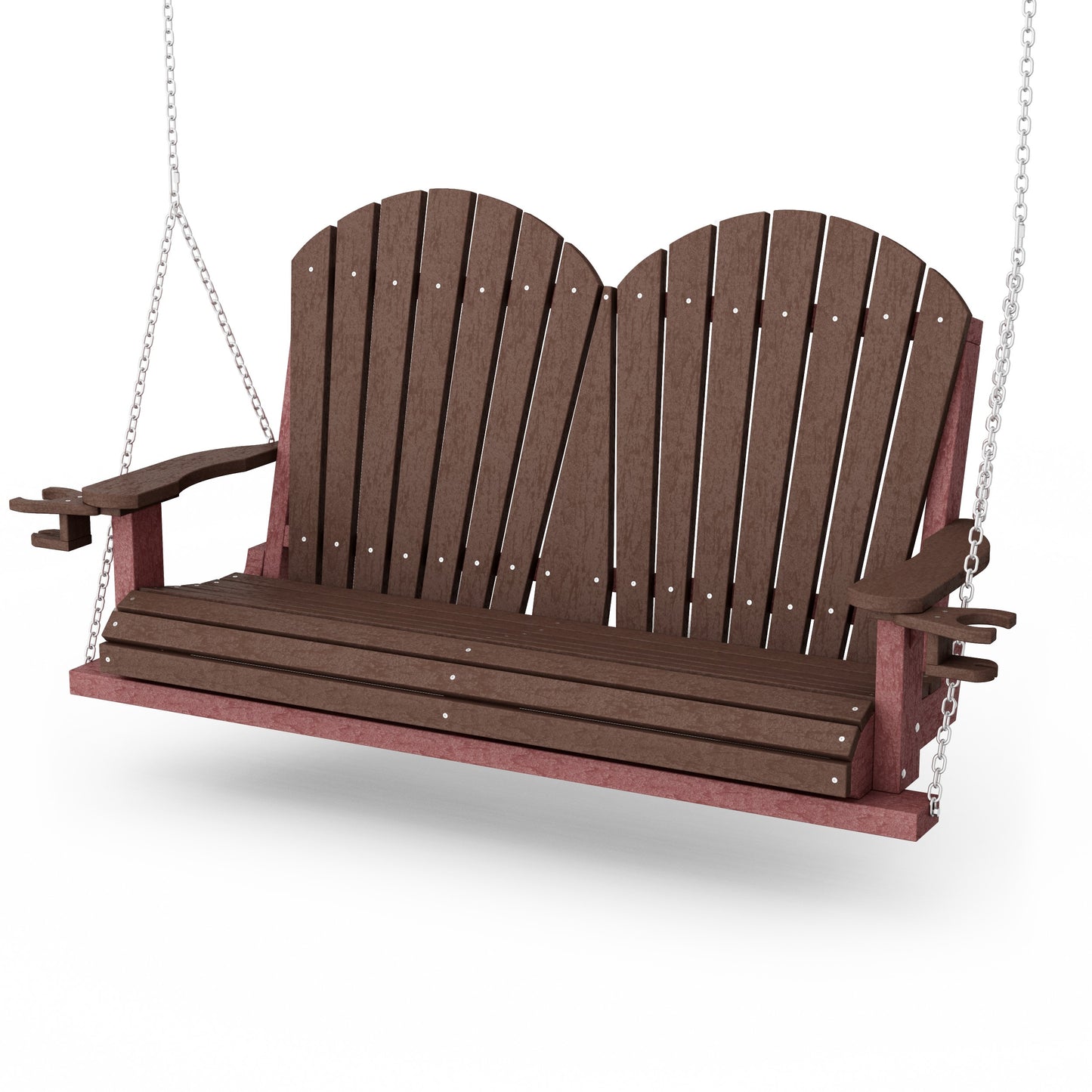 Heritage Adirondack Porch Swing with Cup Holders
