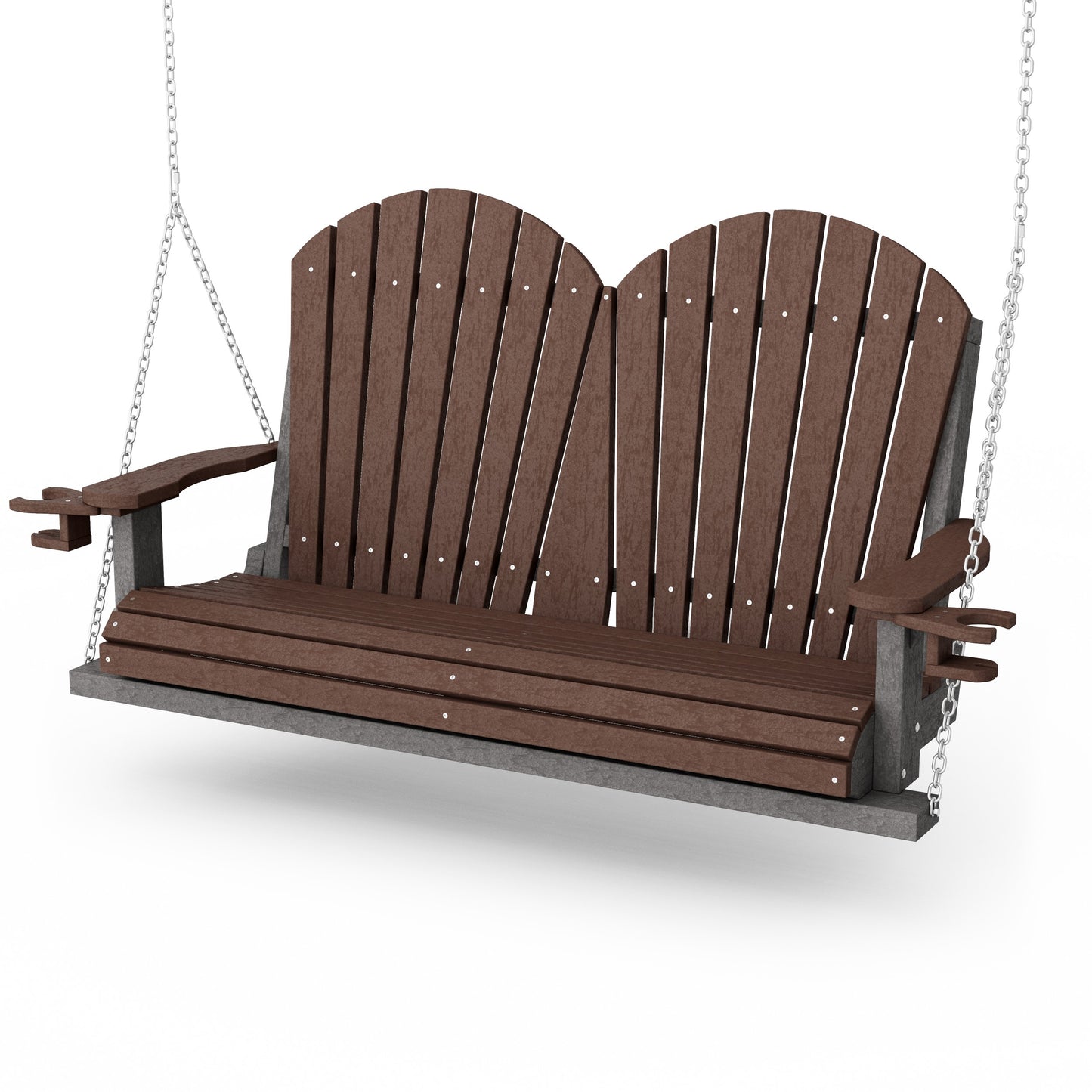 Heritage Adirondack Porch Swing with Cup Holders