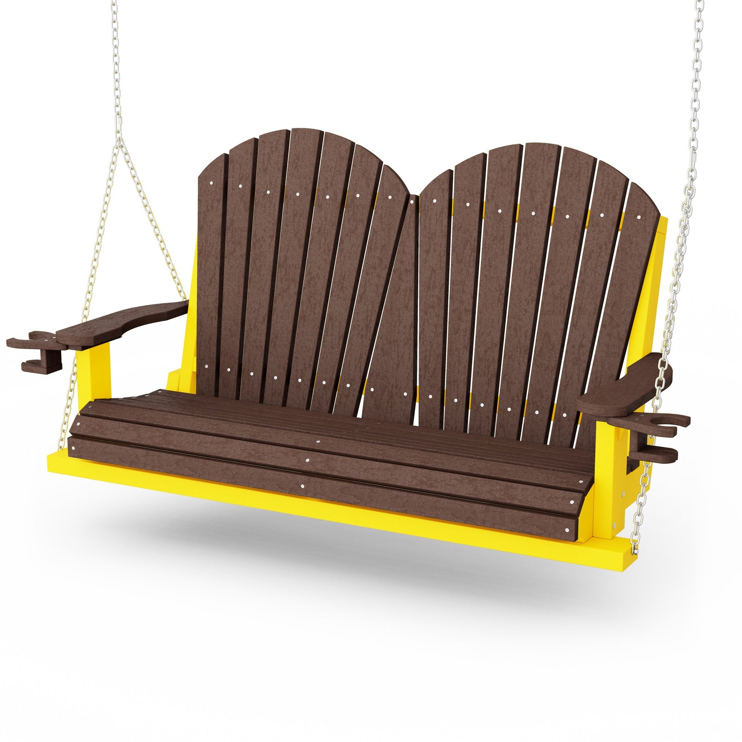Heritage Adirondack Porch Swing with Cup Holders