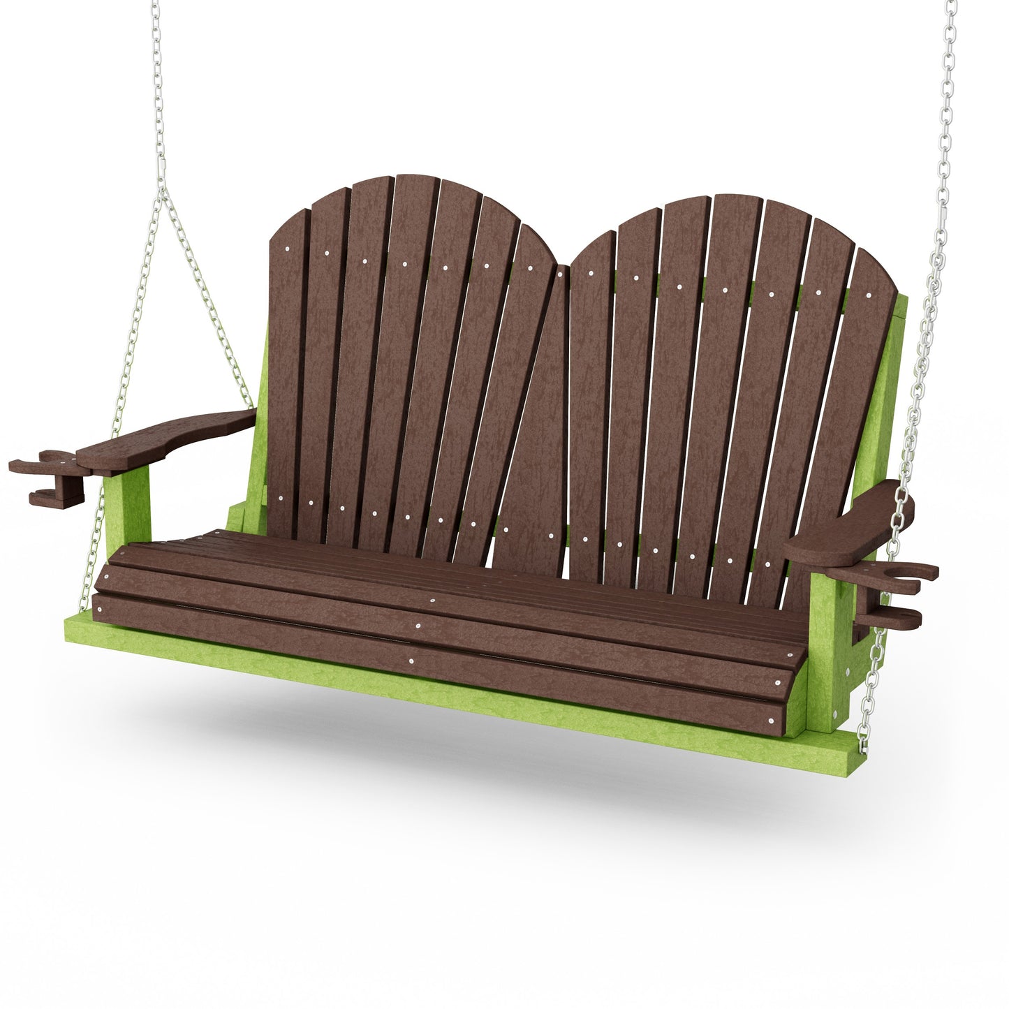 Heritage Adirondack Porch Swing with Cup Holders