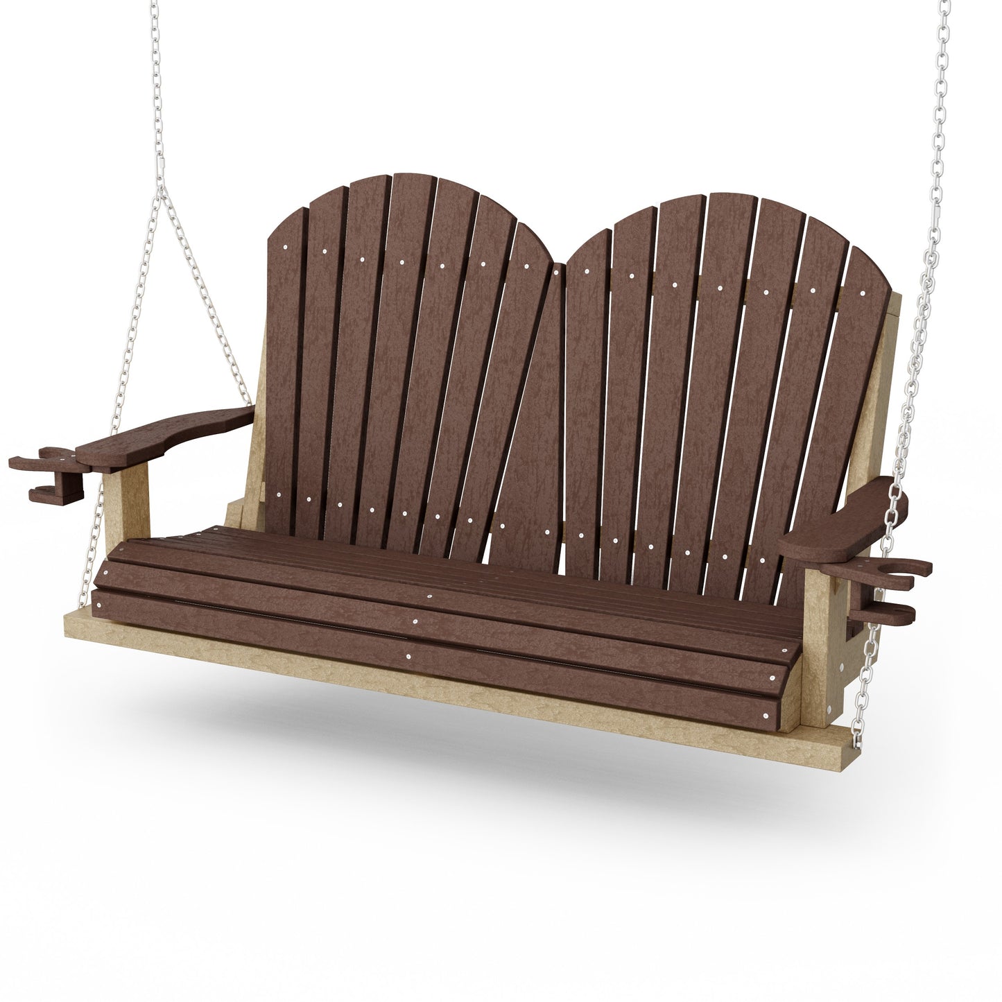 Heritage Adirondack Porch Swing with Cup Holders