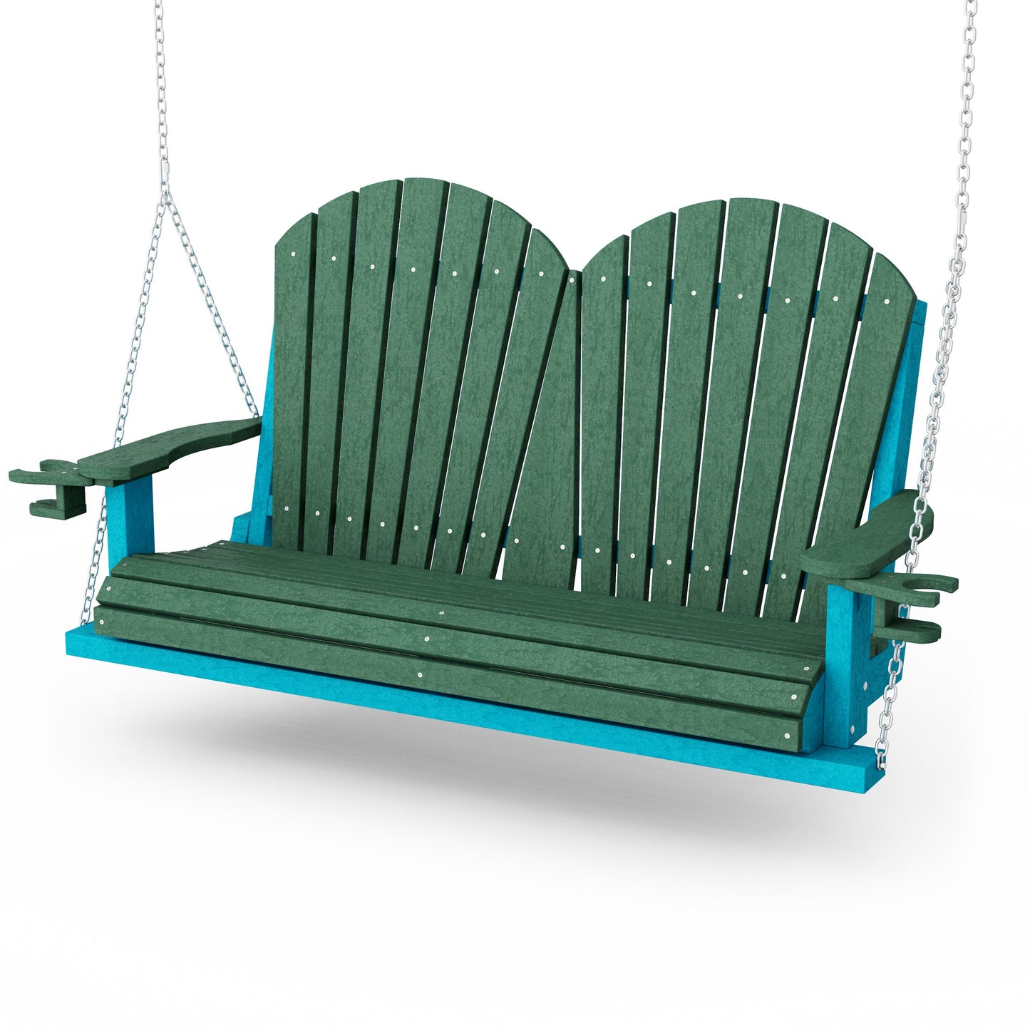 Heritage Adirondack Porch Swing with Cup Holders
