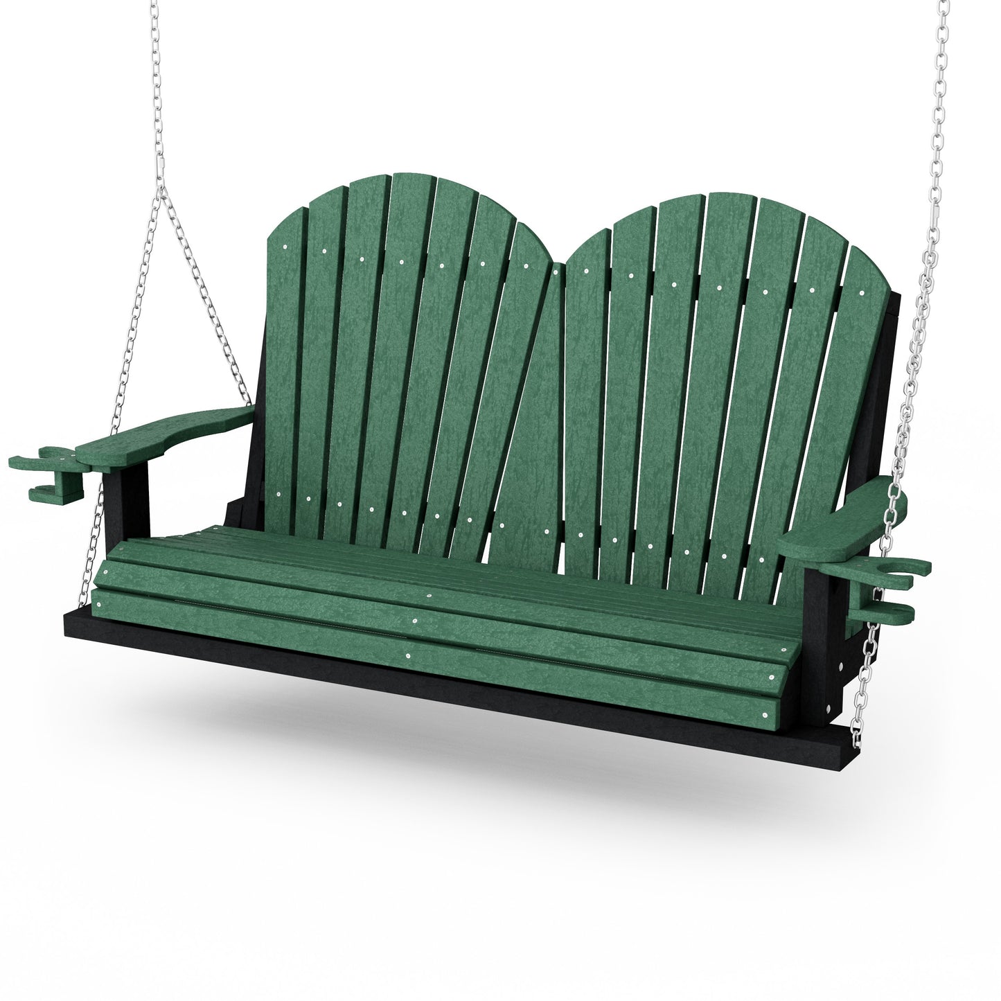 Heritage Adirondack Porch Swing with Cup Holders