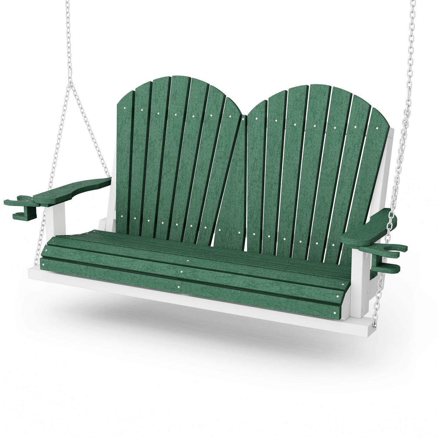 Heritage Adirondack Porch Swing with Cup Holders