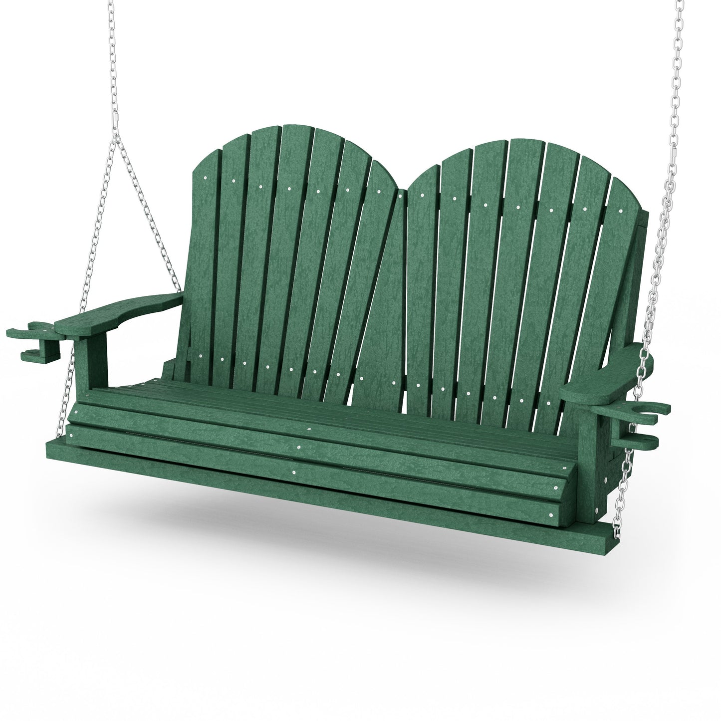 Heritage Adirondack Porch Swing with Cup Holders
