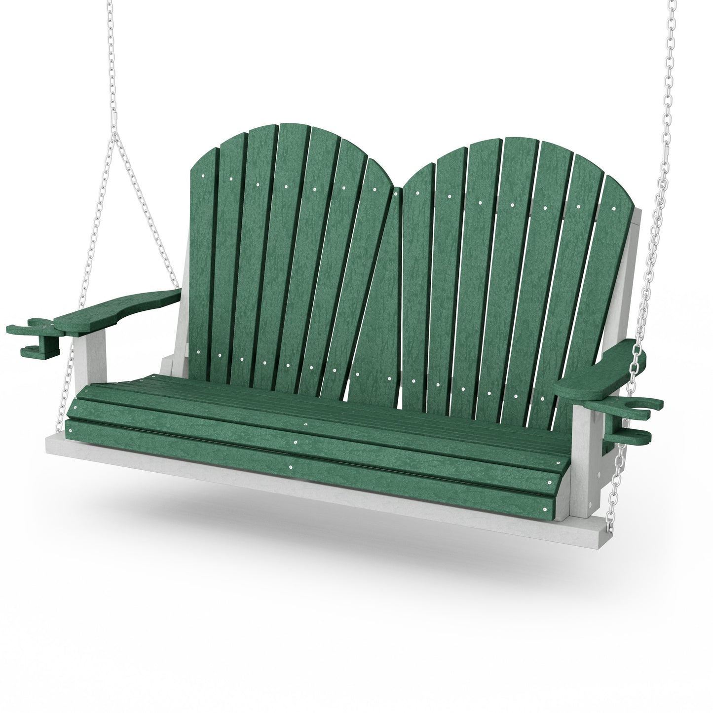 Heritage Adirondack Porch Swing with Cup Holders