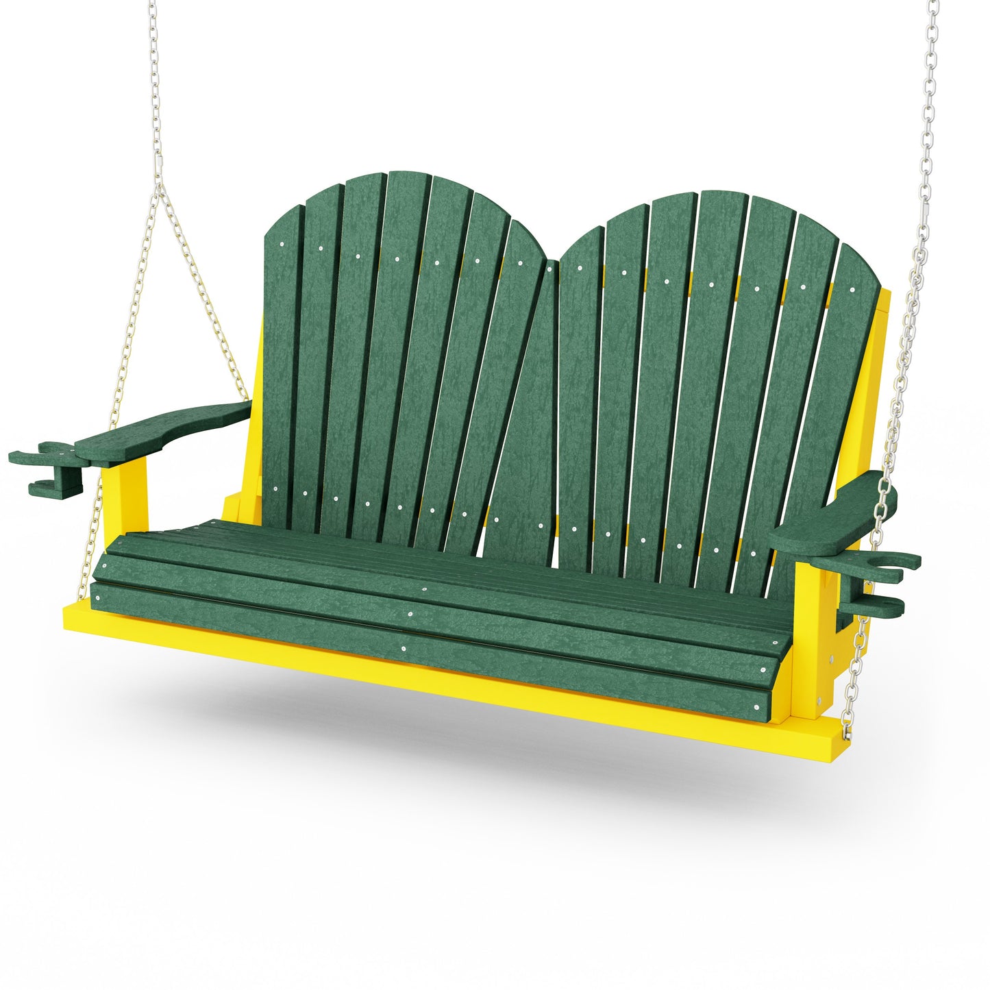 Heritage Adirondack Porch Swing with Cup Holders
