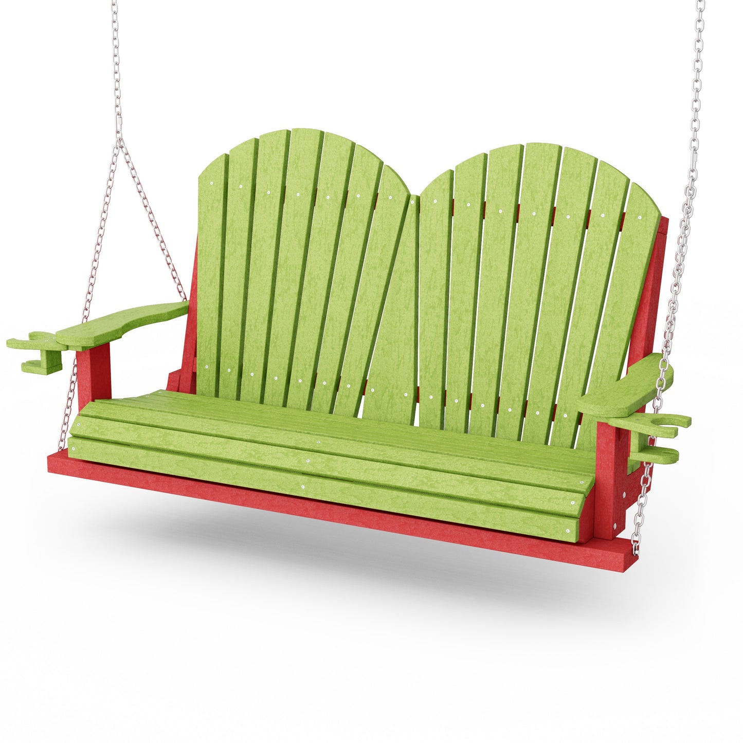 Heritage Adirondack Porch Swing with Cup Holders