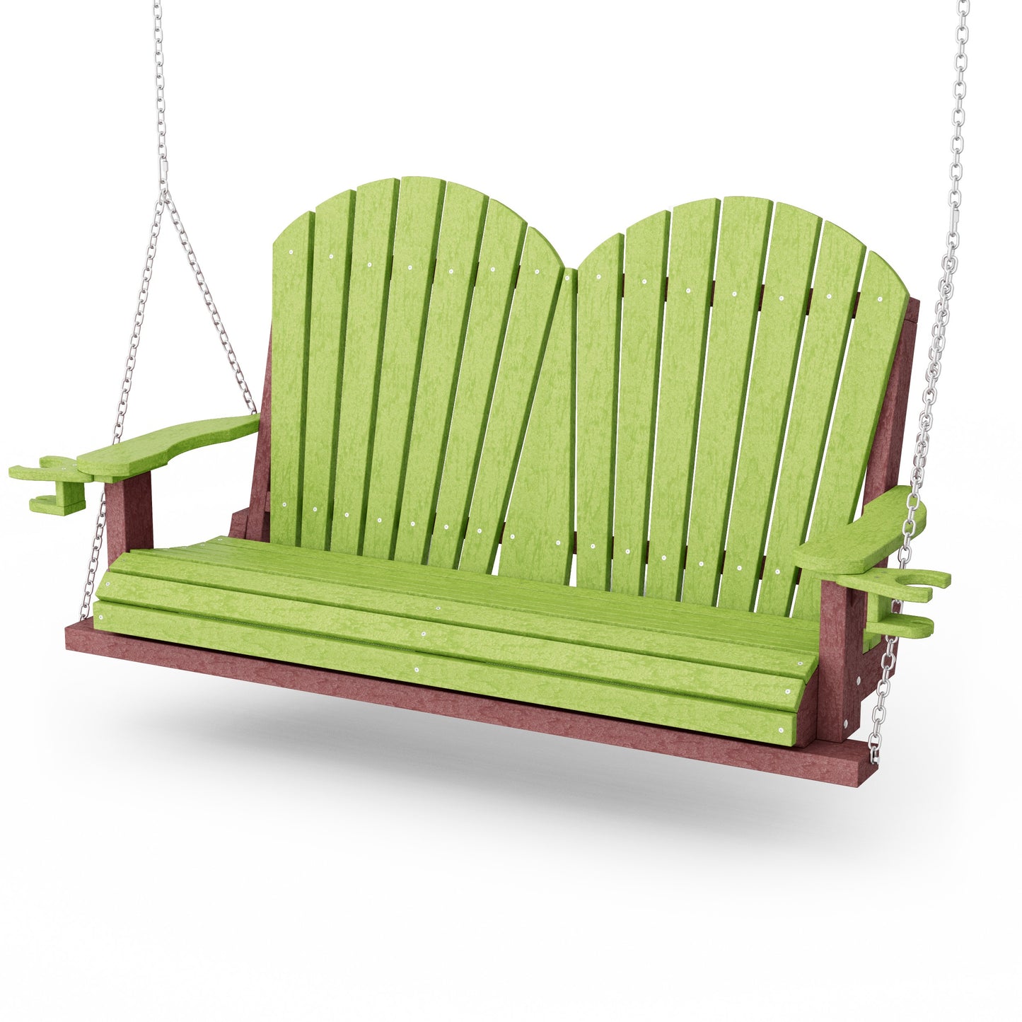 Heritage Adirondack Porch Swing with Cup Holders