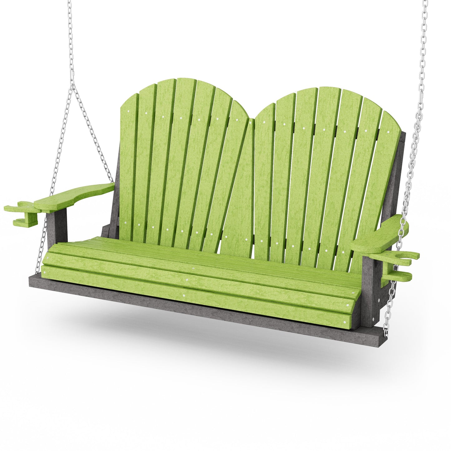Heritage Adirondack Porch Swing with Cup Holders