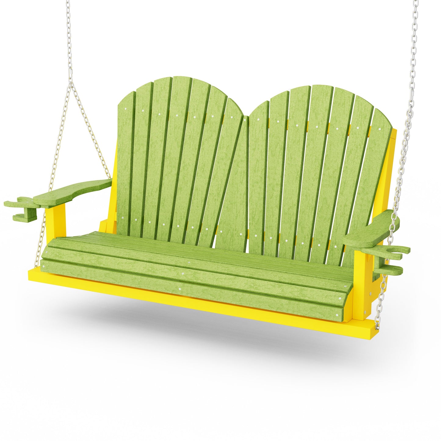 Heritage Adirondack Porch Swing with Cup Holders