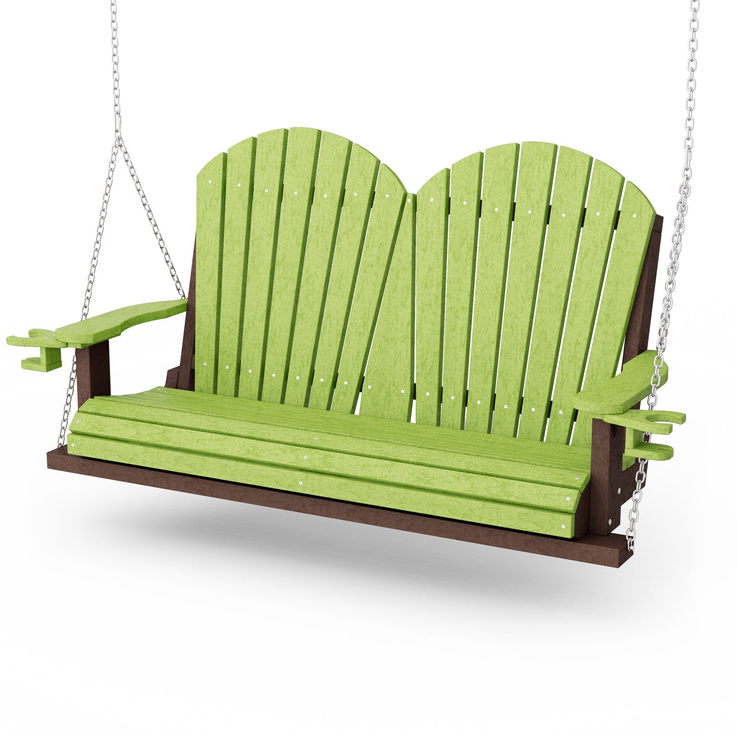Heritage Adirondack Porch Swing with Cup Holders