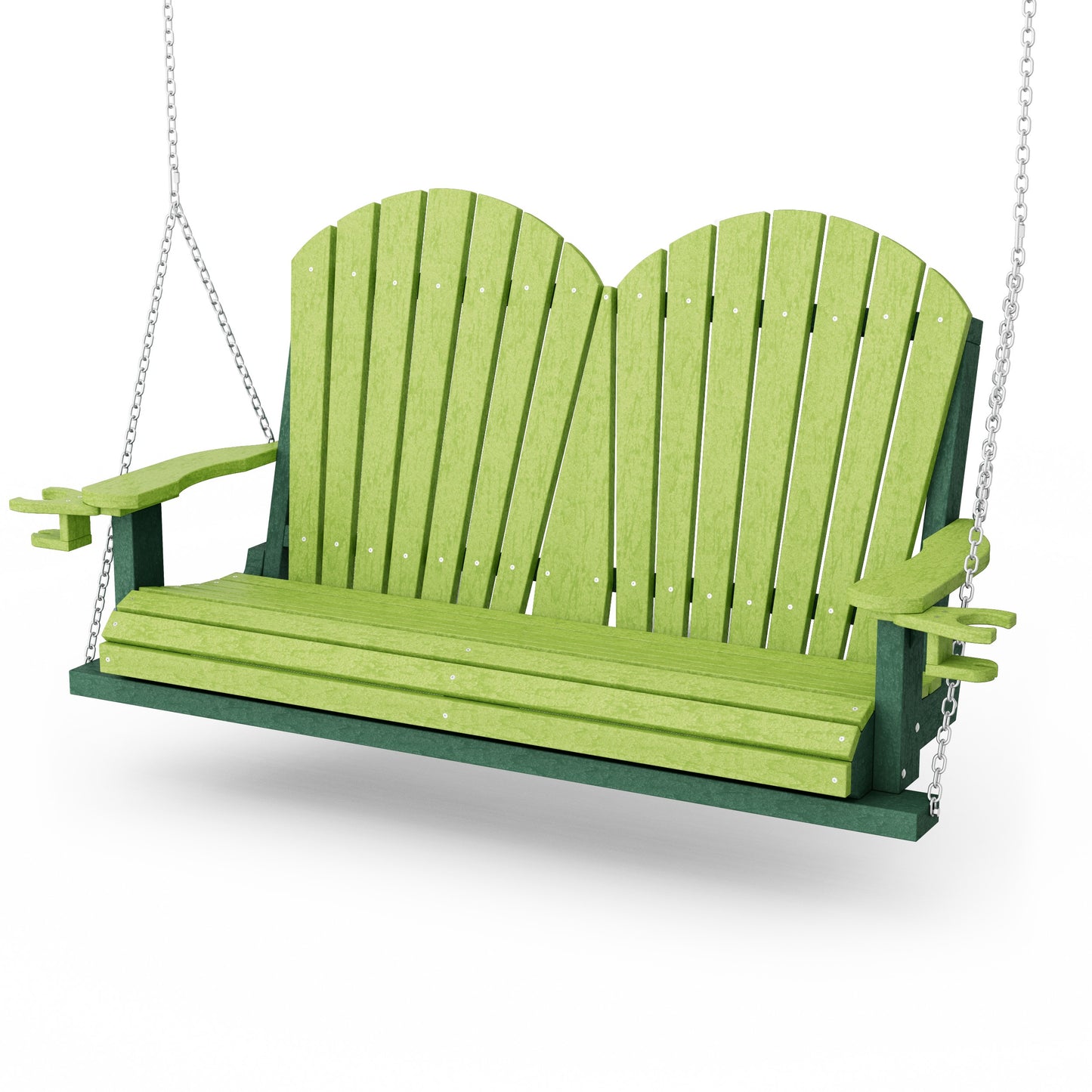 Heritage Adirondack Porch Swing with Cup Holders
