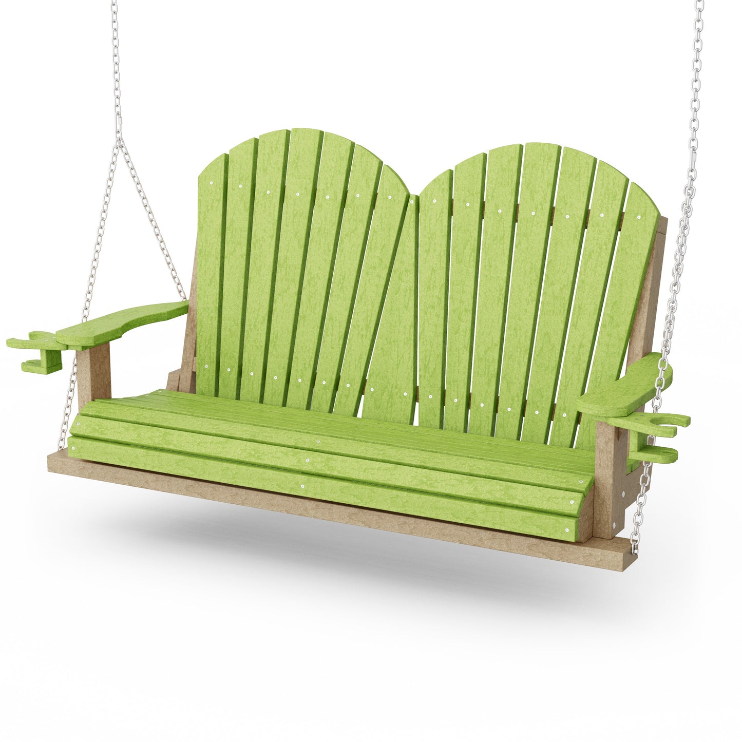 Heritage Adirondack Porch Swing with Cup Holders