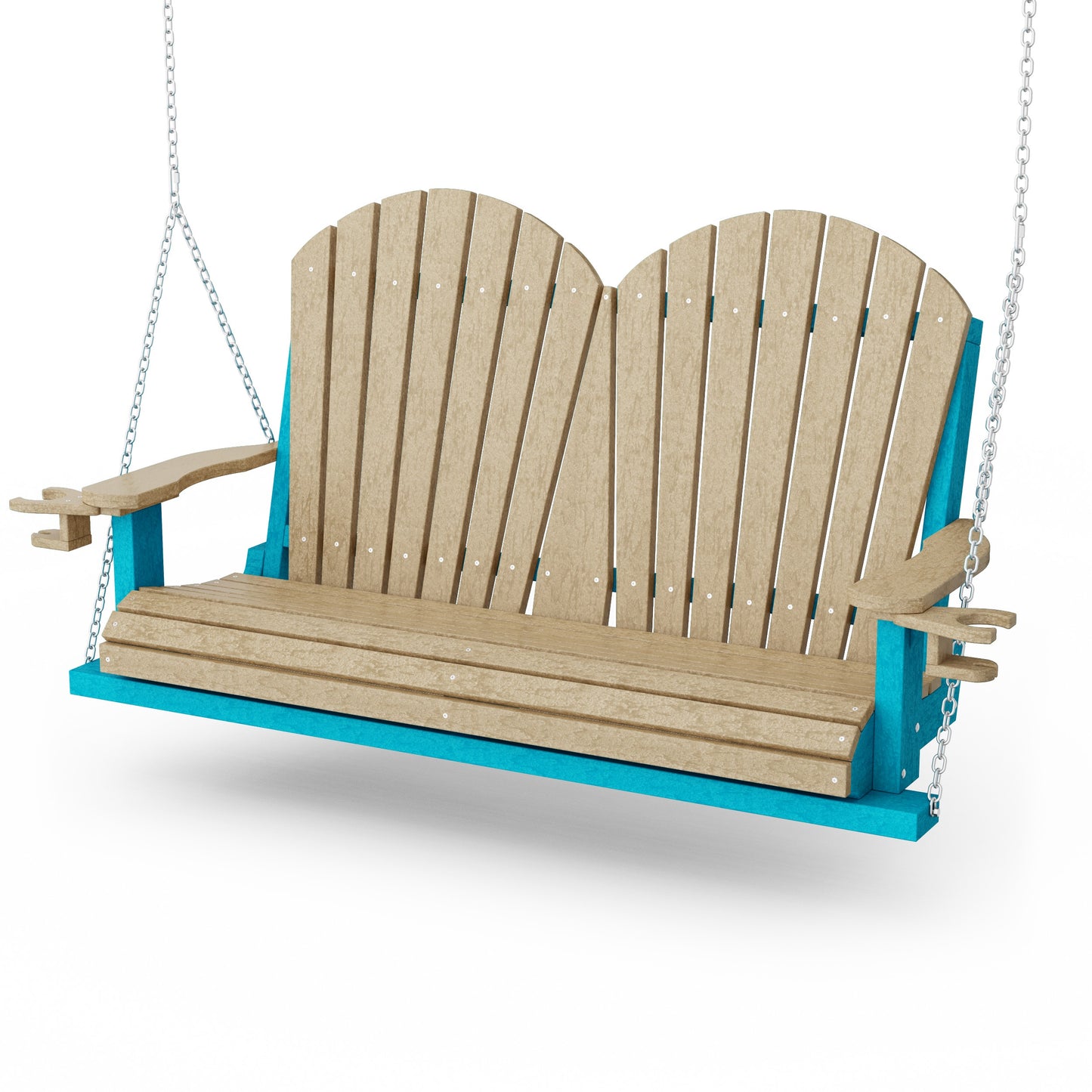Heritage Adirondack Porch Swing with Cup Holders
