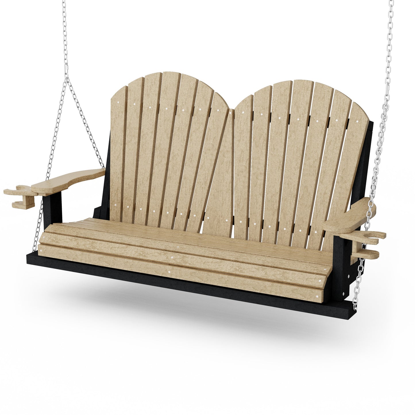 Heritage Adirondack Porch Swing with Cup Holders