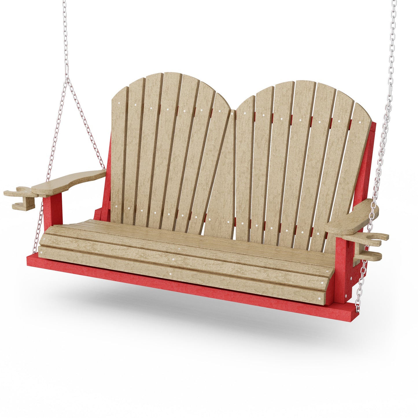 Heritage Adirondack Porch Swing with Cup Holders