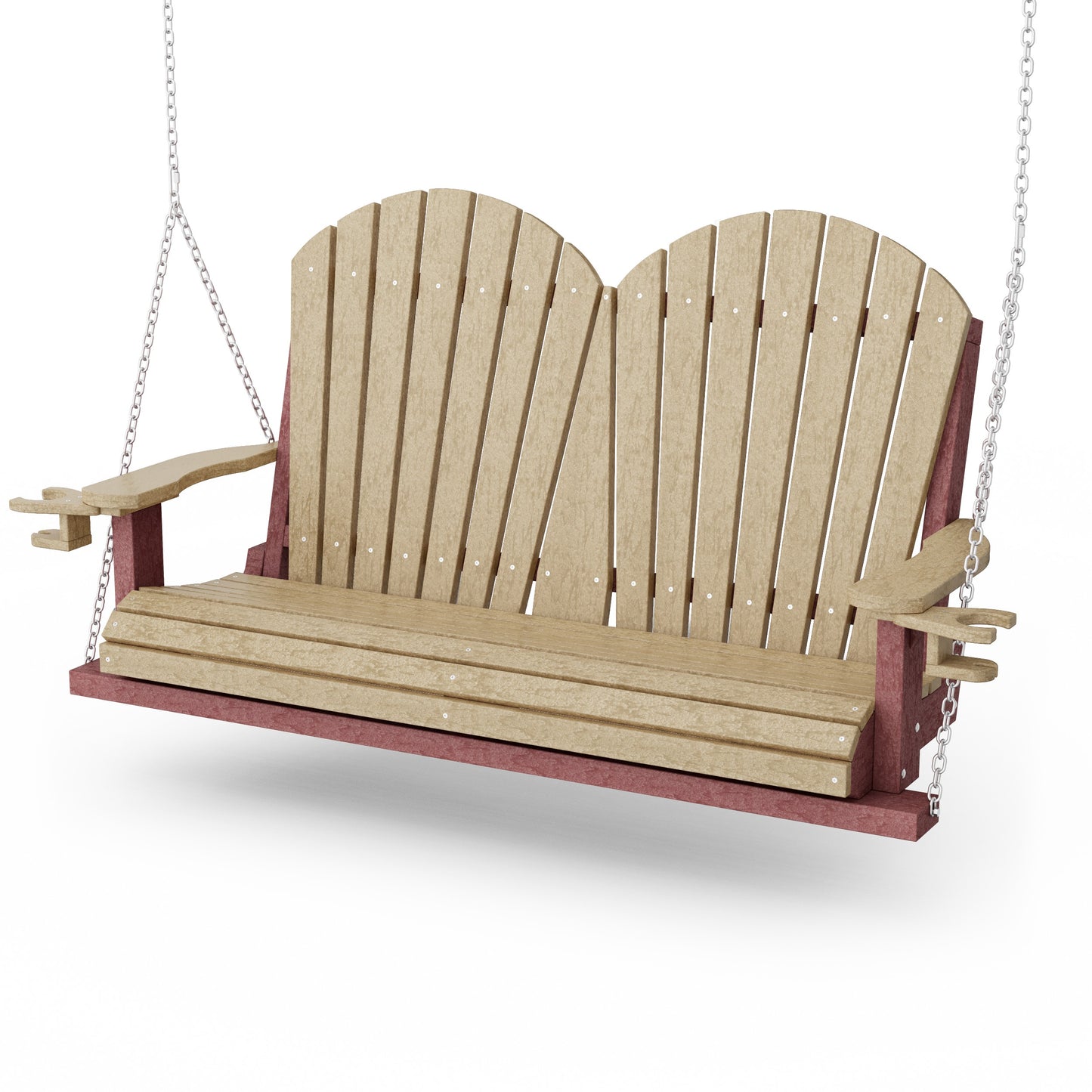 Heritage Adirondack Porch Swing with Cup Holders