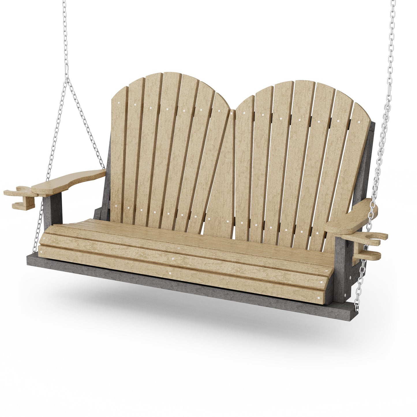 Heritage Adirondack Porch Swing with Cup Holders