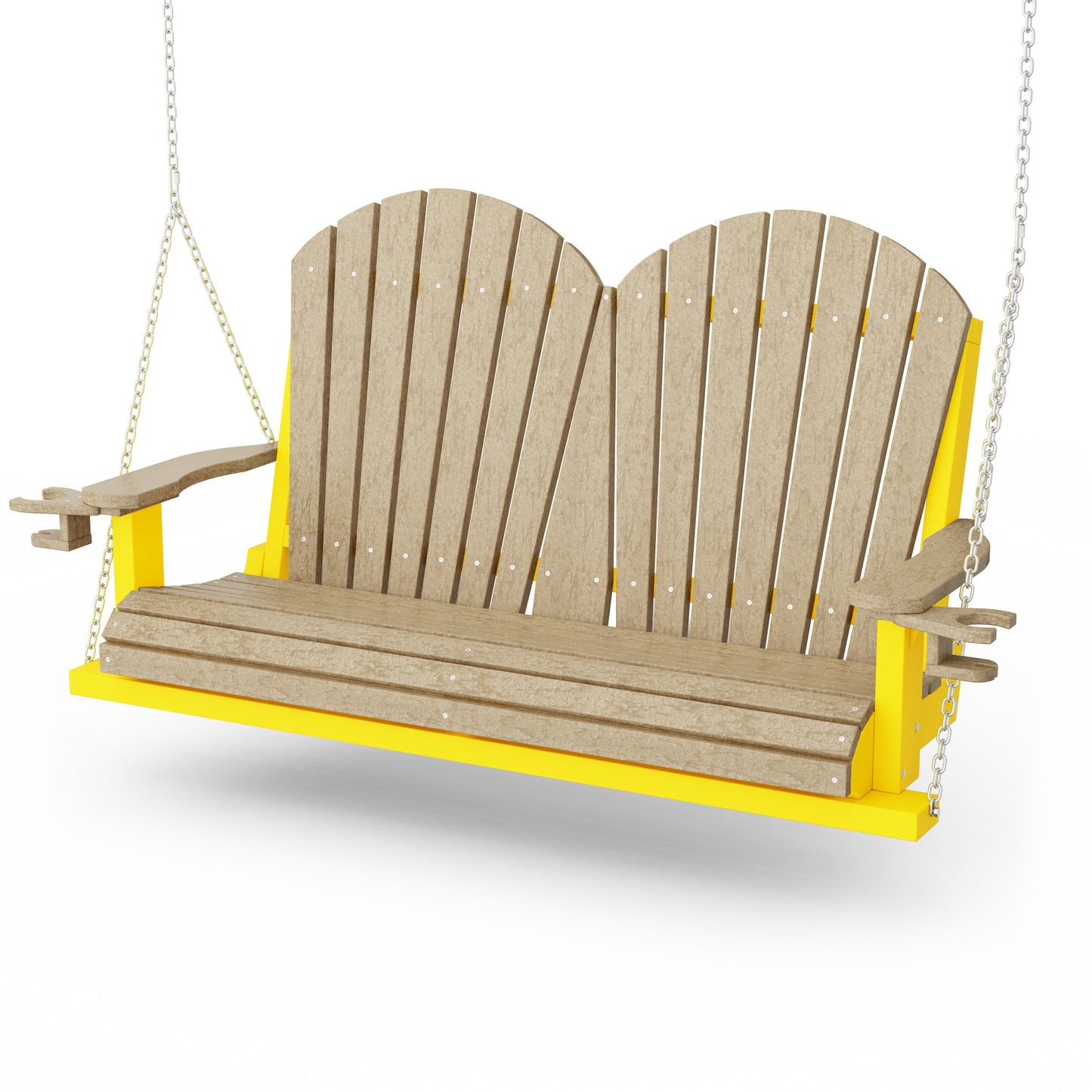 Heritage Adirondack Porch Swing with Cup Holders