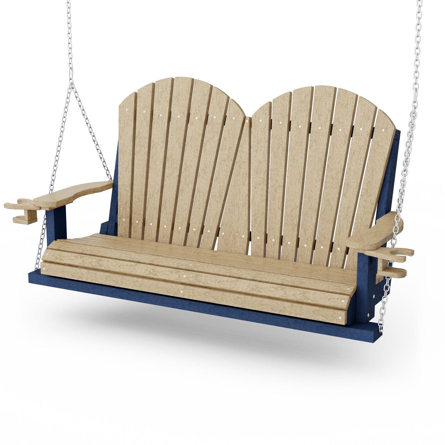 Heritage Adirondack Porch Swing with Cup Holders