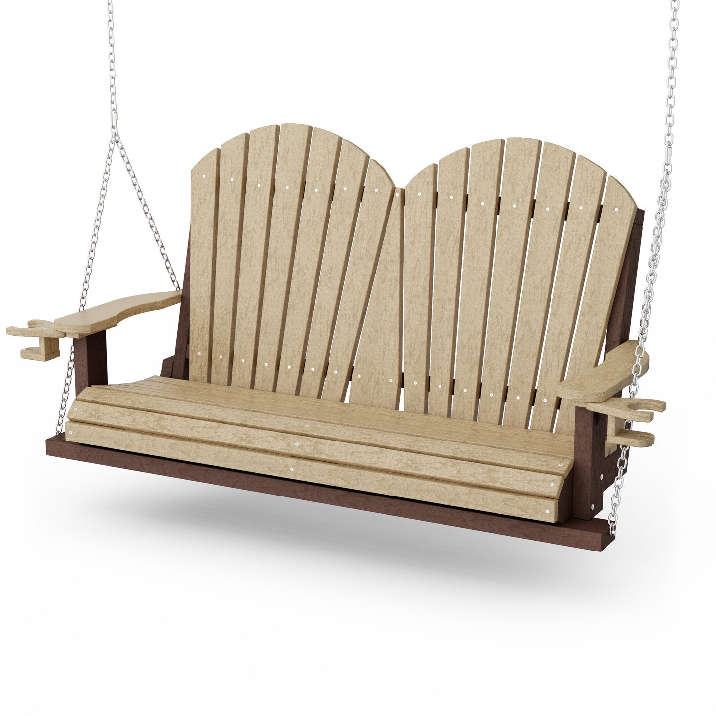 Heritage Adirondack Porch Swing with Cup Holders