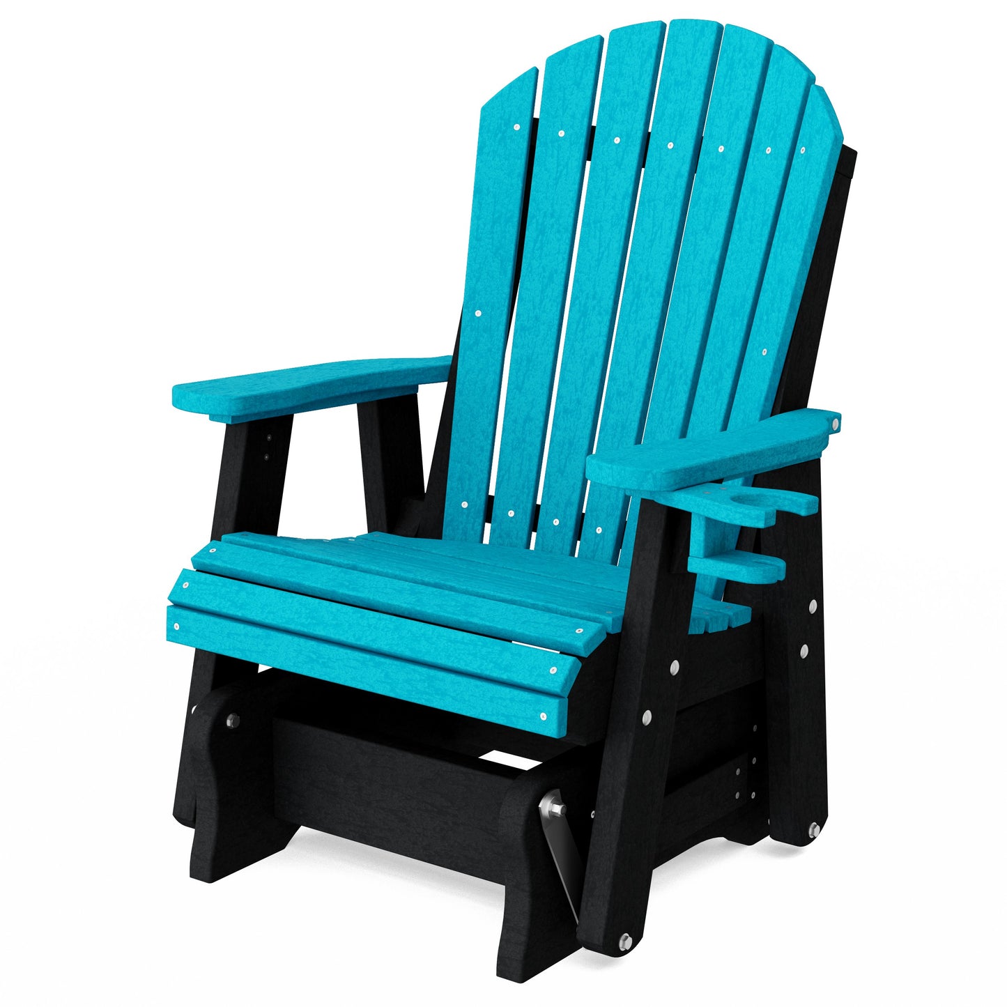 Heritage Adirondack Glider Chair with Cup Holder