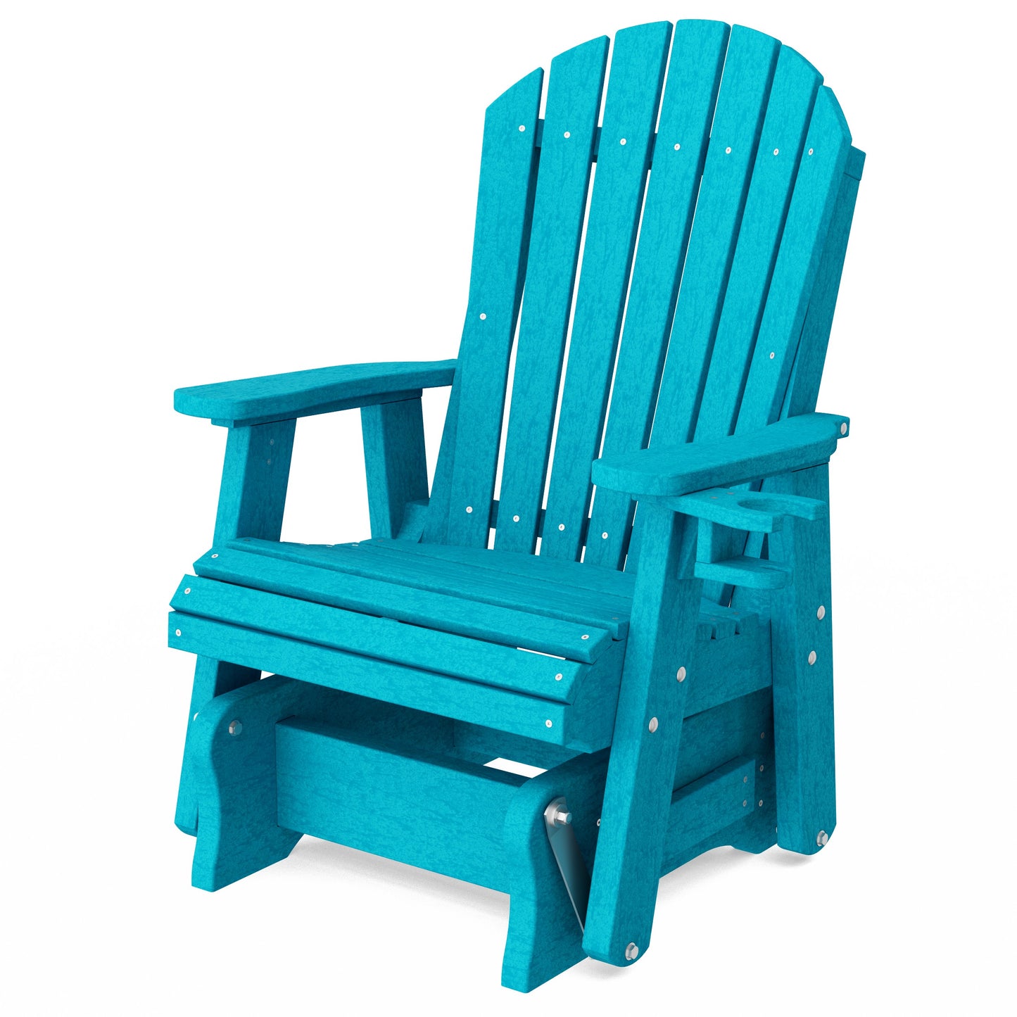 Heritage Adirondack Glider Chair with Cup Holder