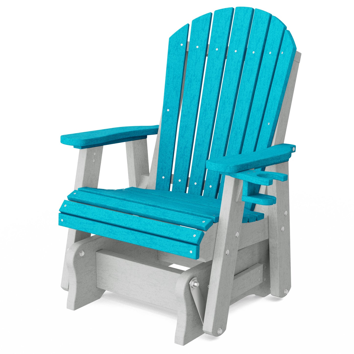 Heritage Adirondack Glider Chair with Cup Holder