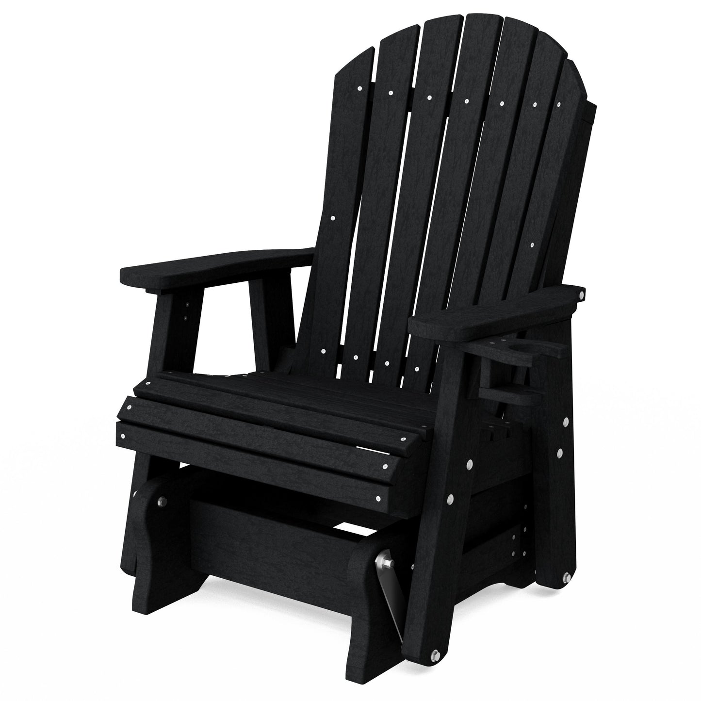 Heritage Adirondack Glider Chair with Cup Holder