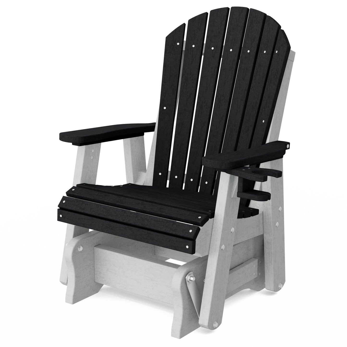 Heritage Adirondack Glider Chair with Cup Holder