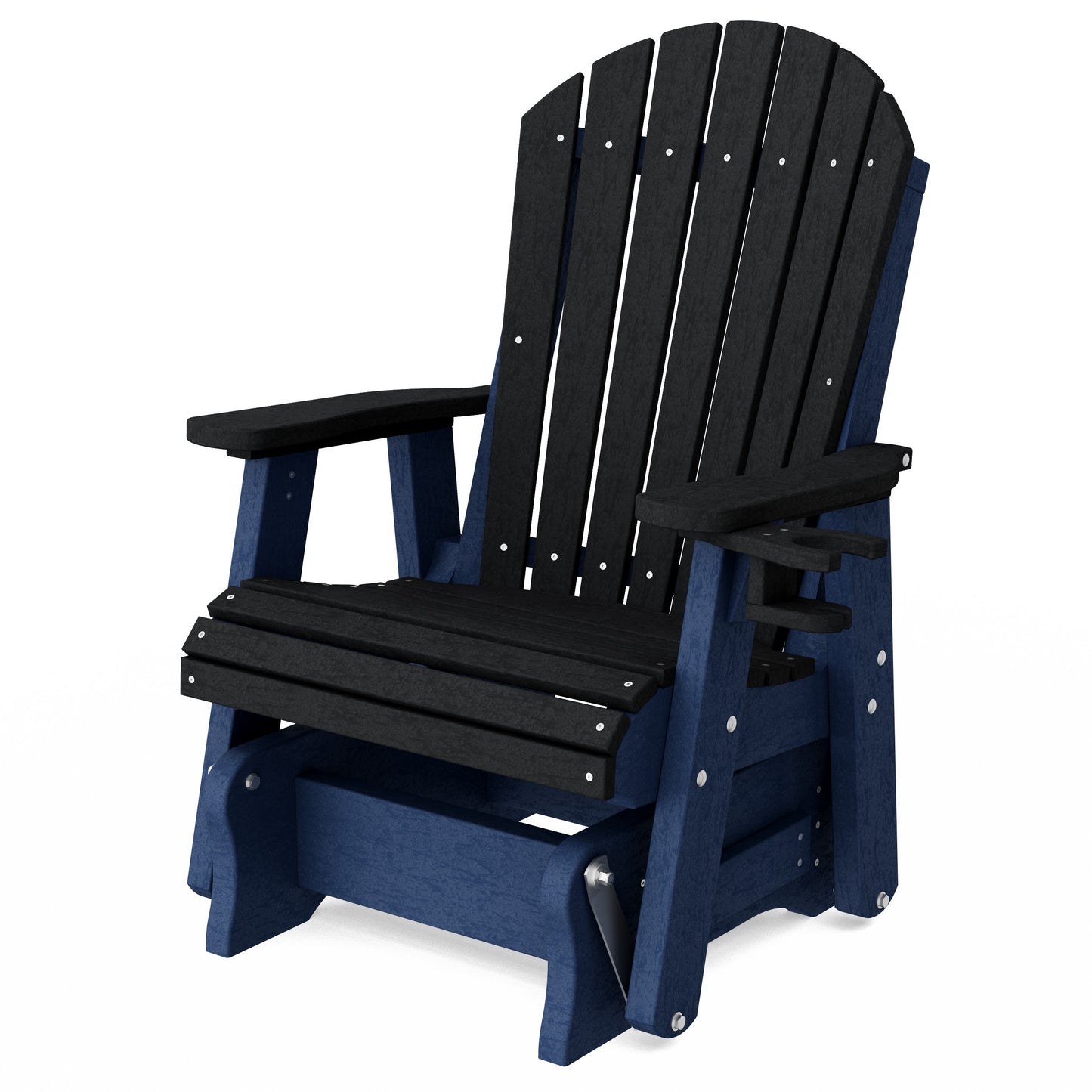 Heritage Adirondack Glider Chair with Cup Holder