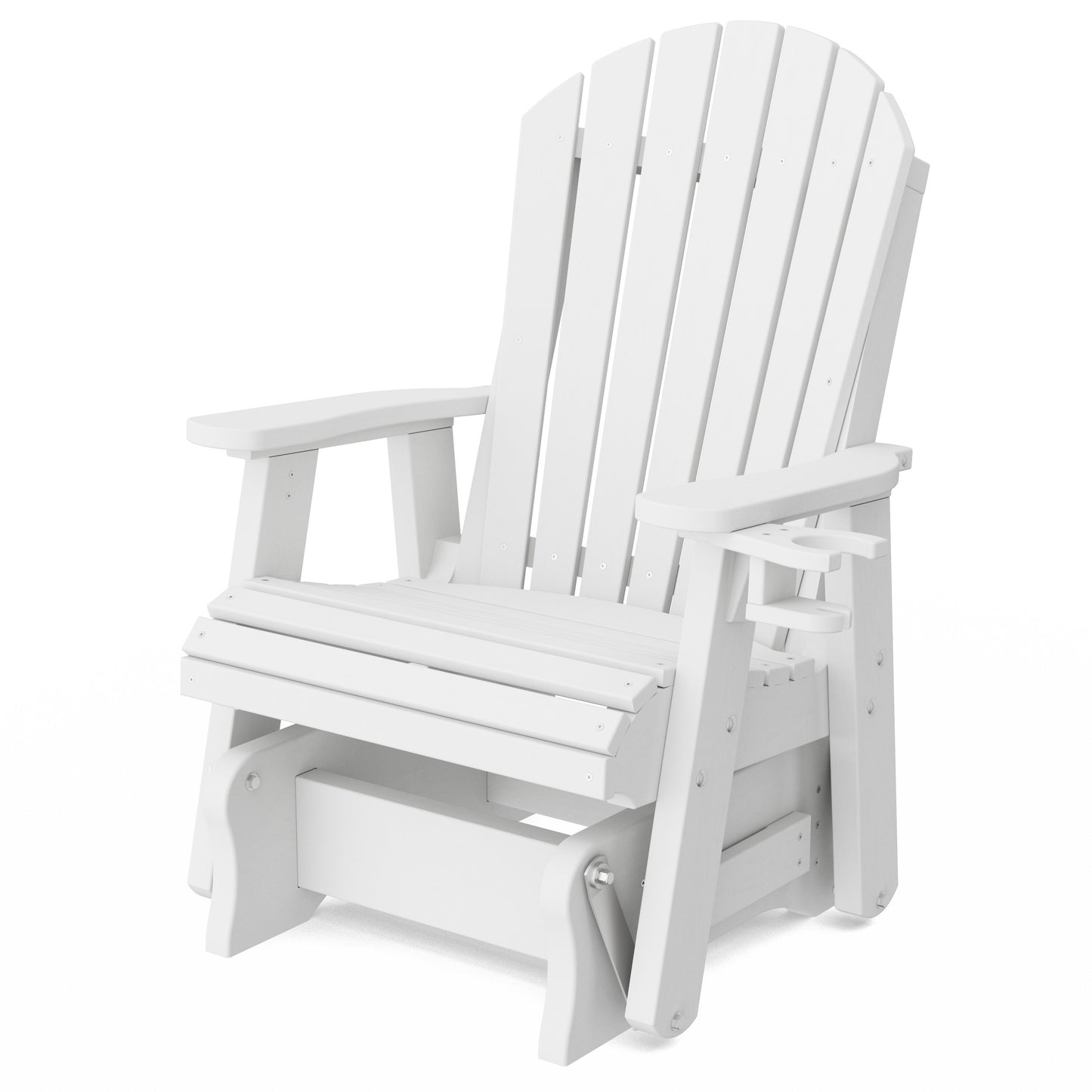 Heritage Adirondack Glider Chair with Cup Holder