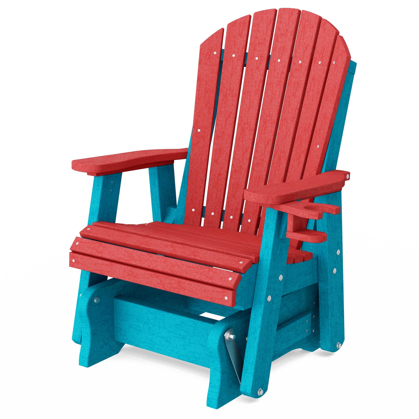 Heritage Adirondack Glider Chair with Cup Holder