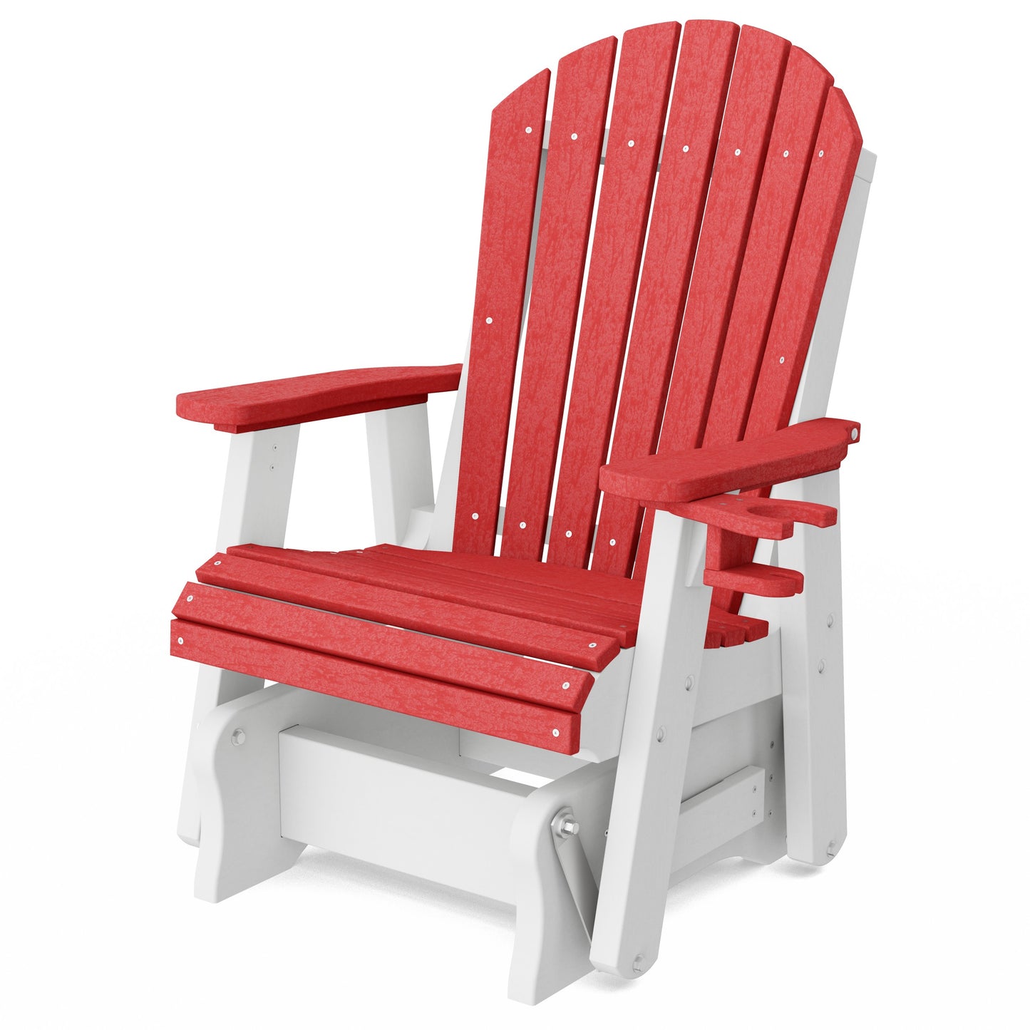 Heritage Adirondack Glider Chair with Cup Holder