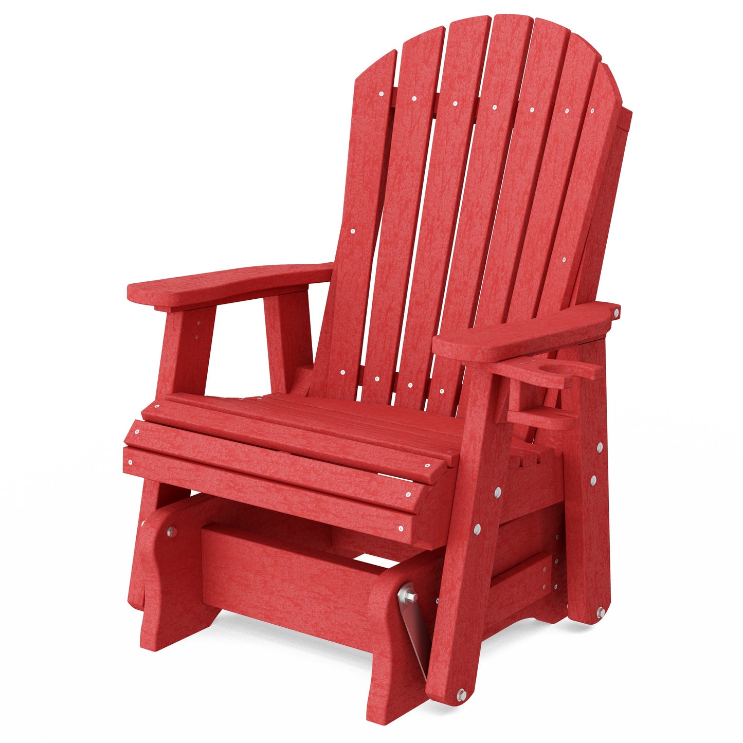 Heritage Adirondack Glider Chair with Cup Holder