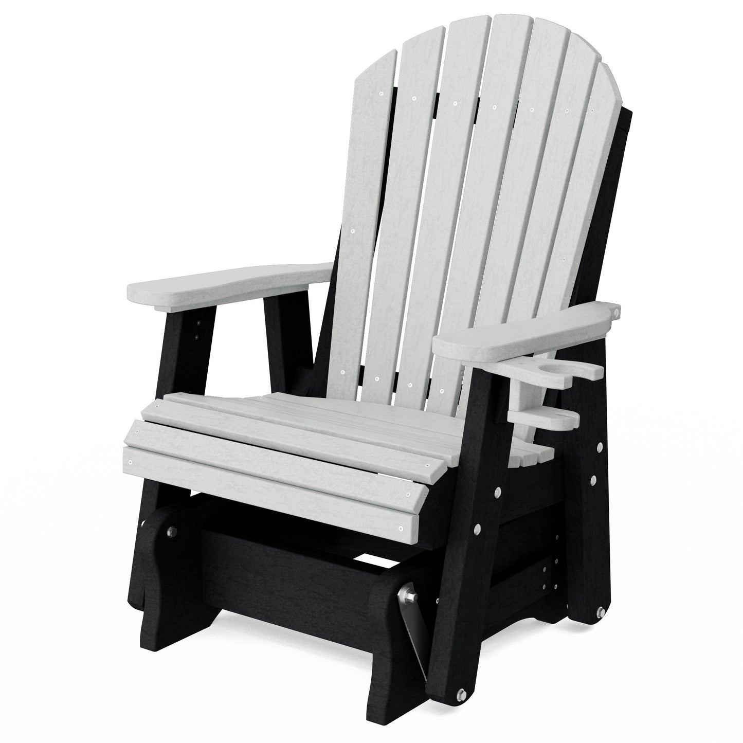 Heritage Adirondack Glider Chair with Cup Holder