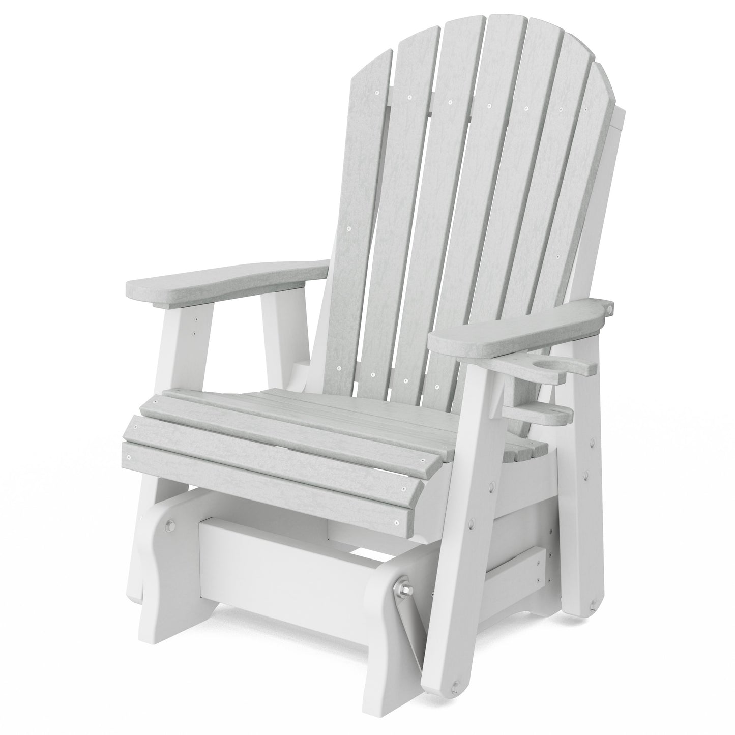 Heritage Adirondack Glider Chair with Cup Holder