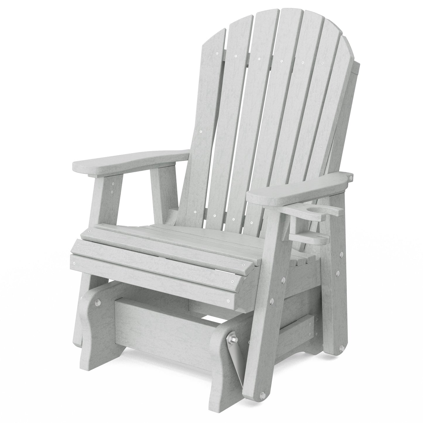 Heritage Adirondack Glider Chair with Cup Holder