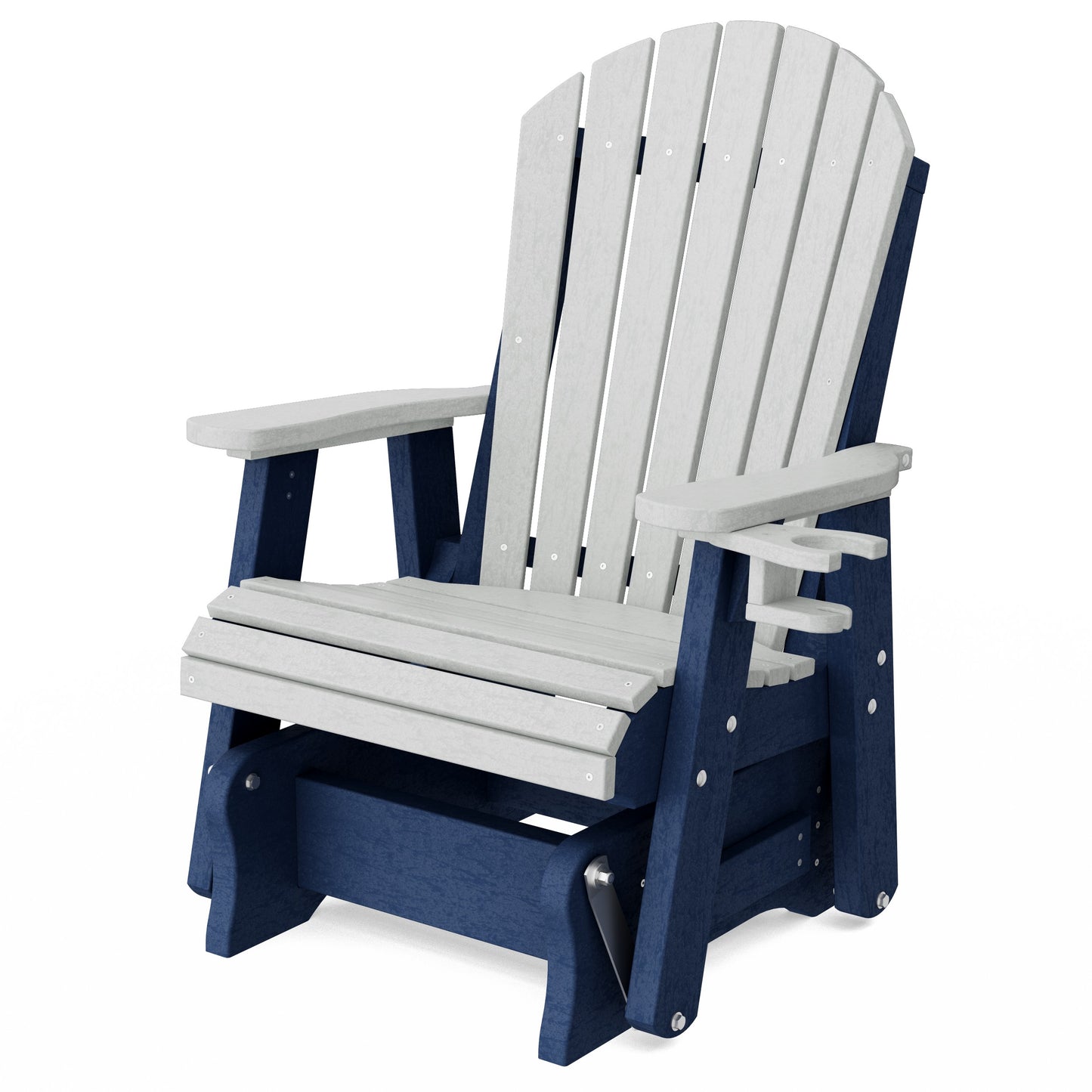 Heritage Adirondack Glider Chair with Cup Holder