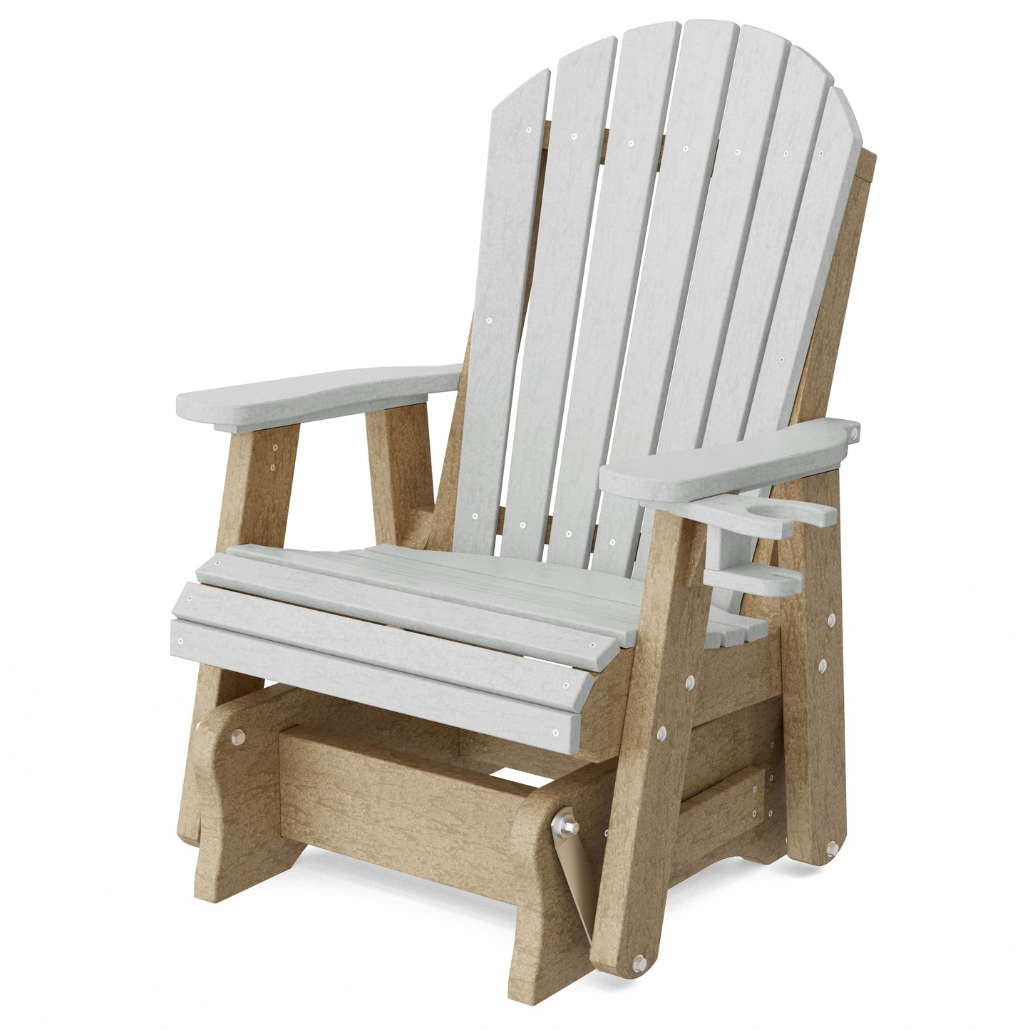 Heritage Adirondack Glider Chair with Cup Holder