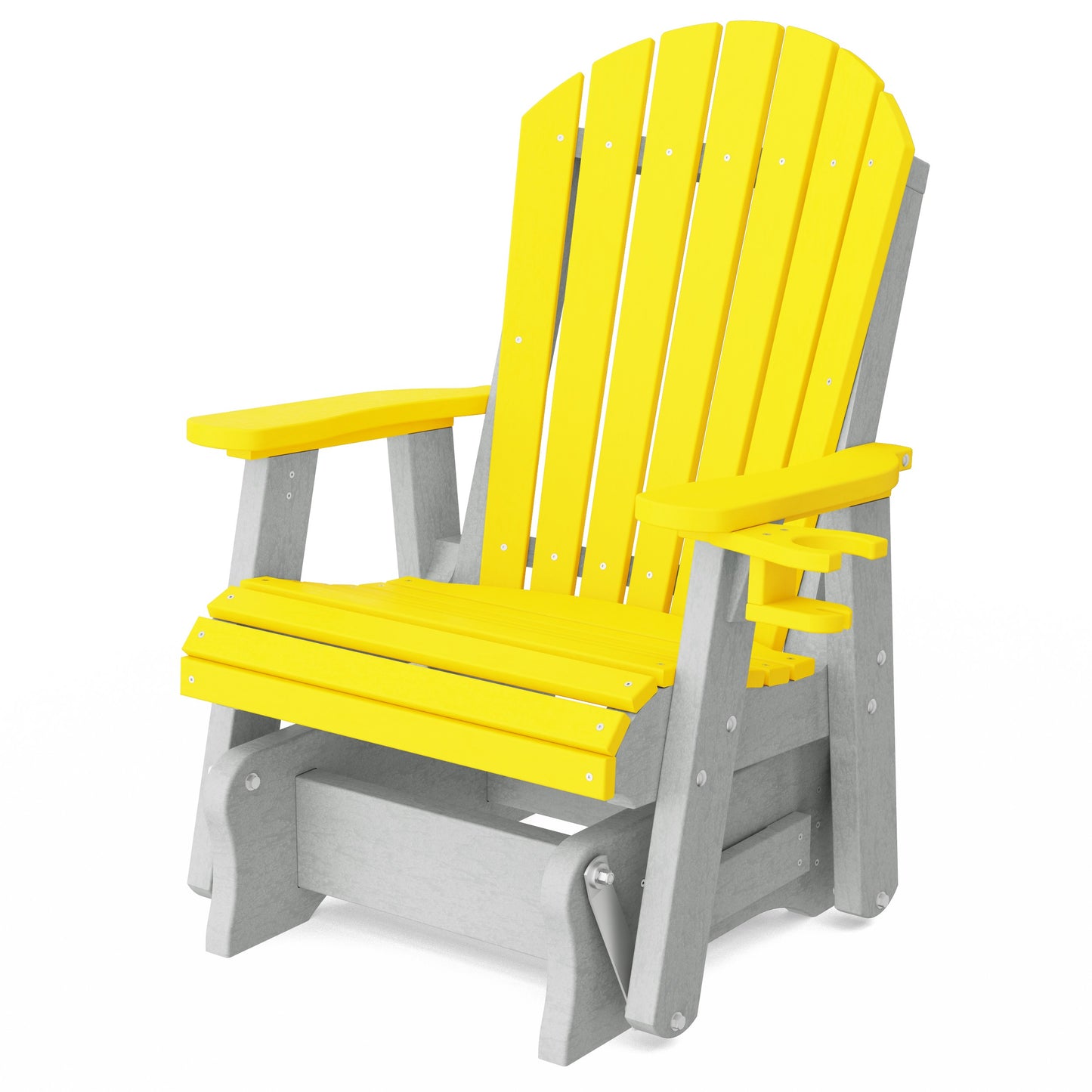 Heritage Adirondack Glider Chair with Cup Holder
