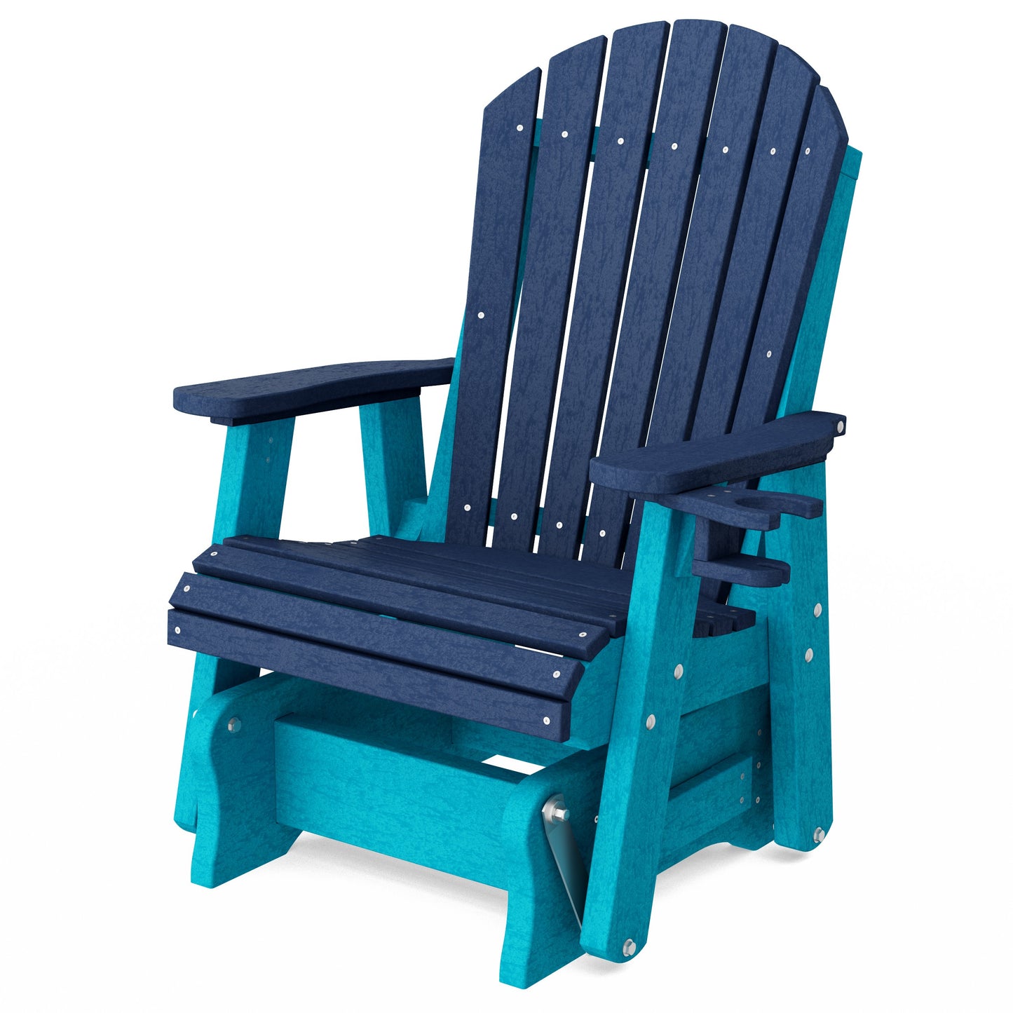 Heritage Adirondack Glider Chair with Cup Holder