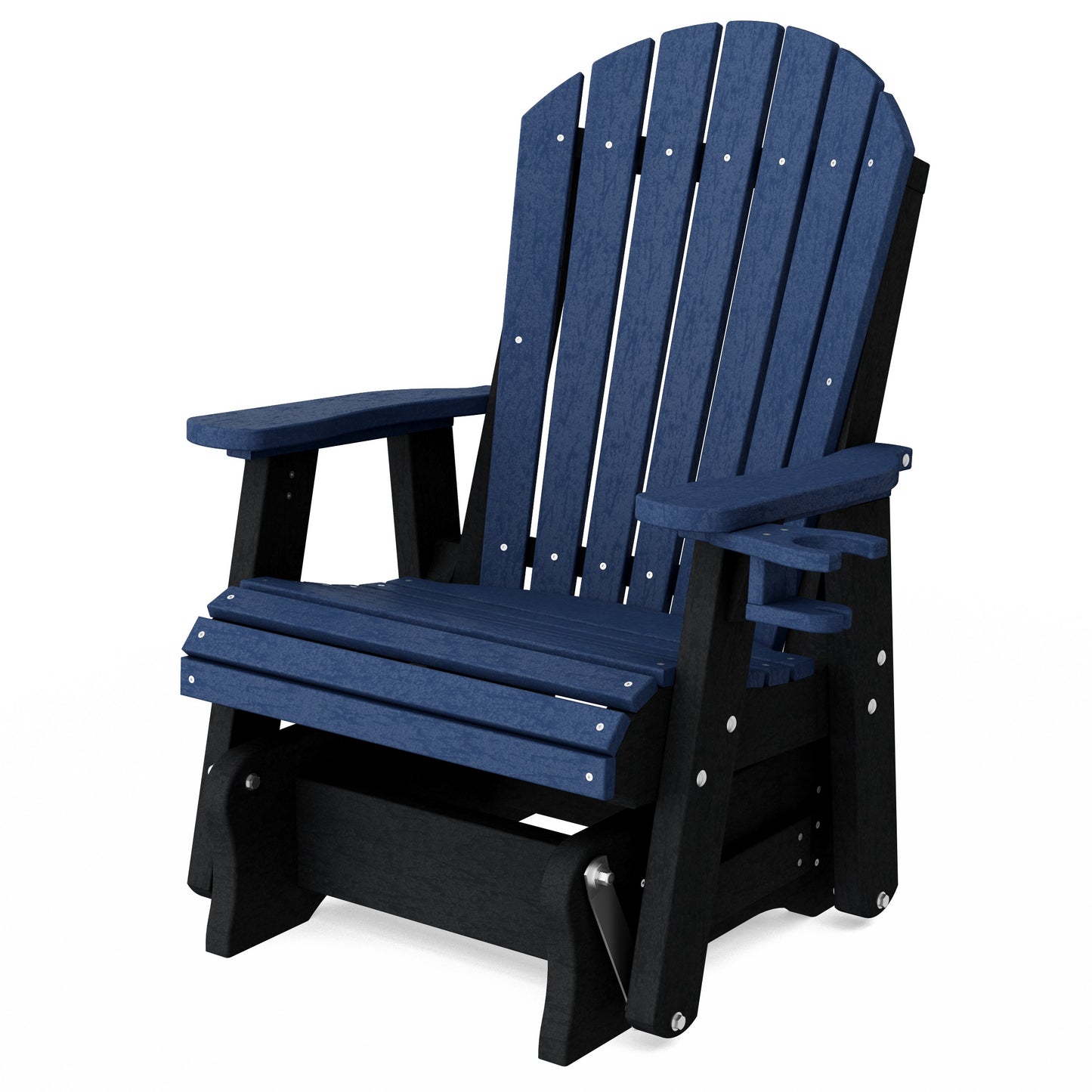 Heritage Adirondack Glider Chair with Cup Holder
