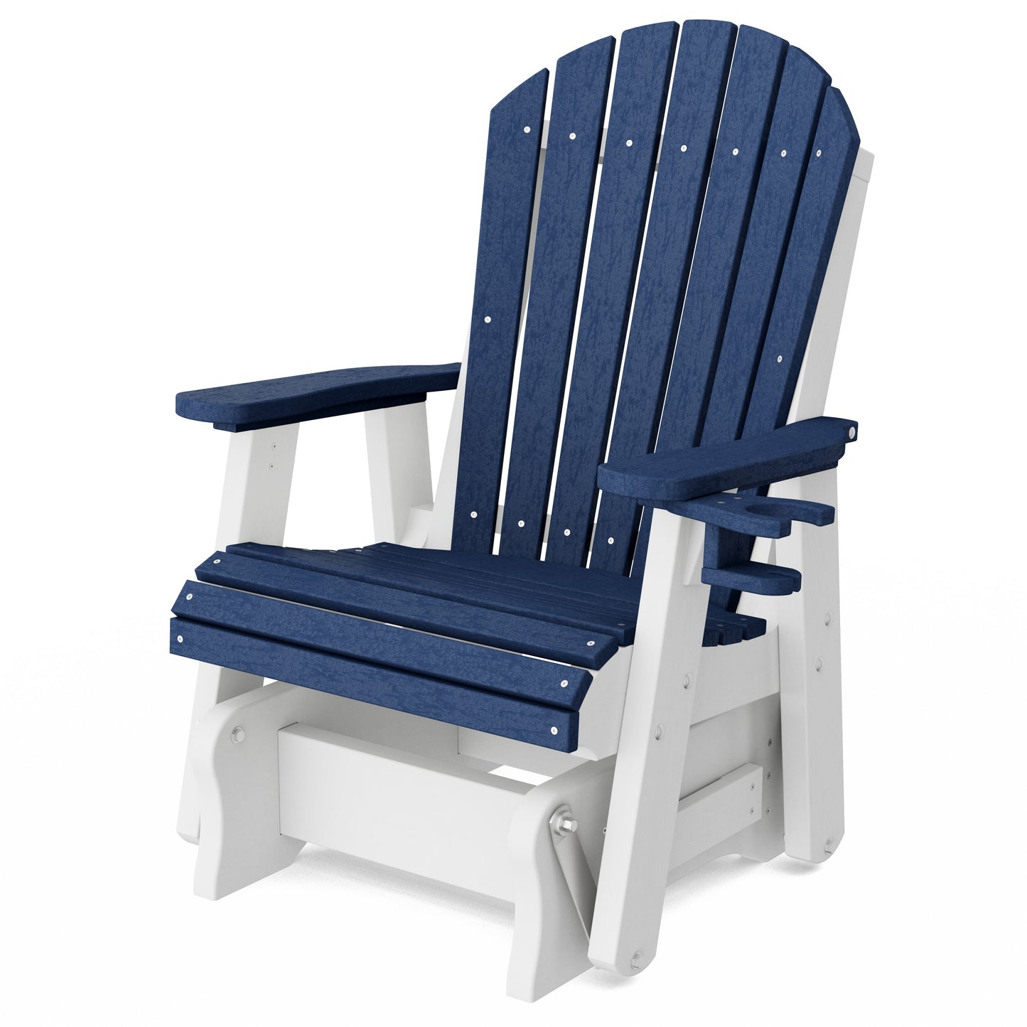 Heritage Adirondack Glider Chair with Cup Holder