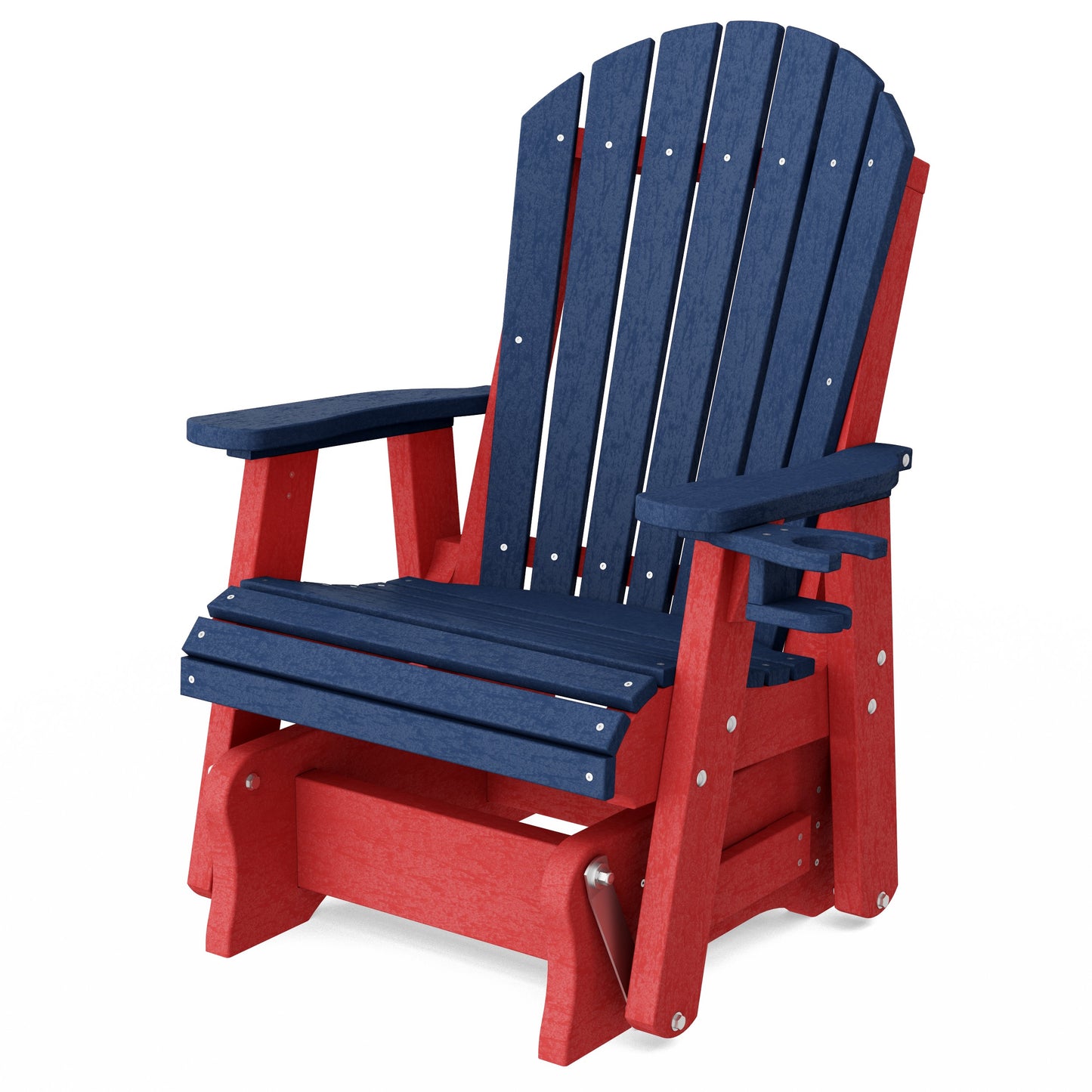 Heritage Adirondack Glider Chair with Cup Holder