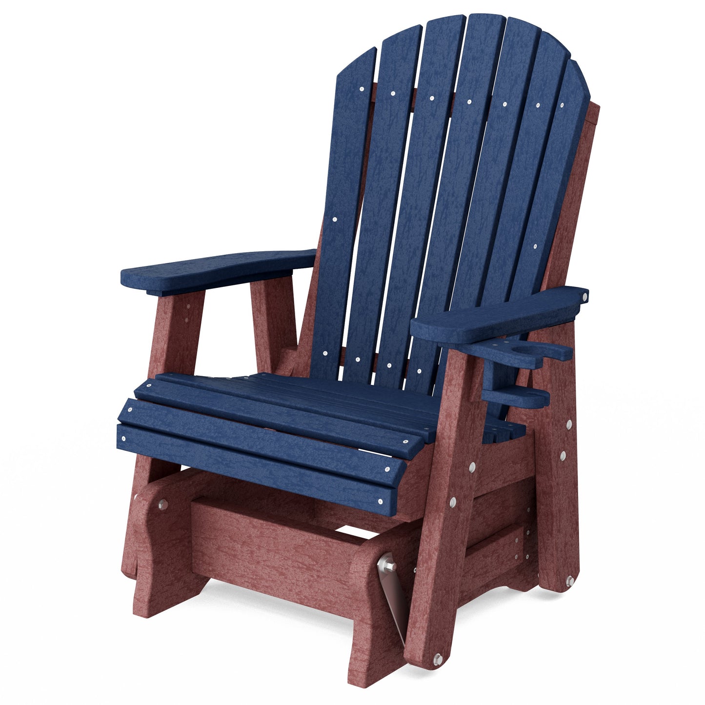 Heritage Adirondack Glider Chair with Cup Holder