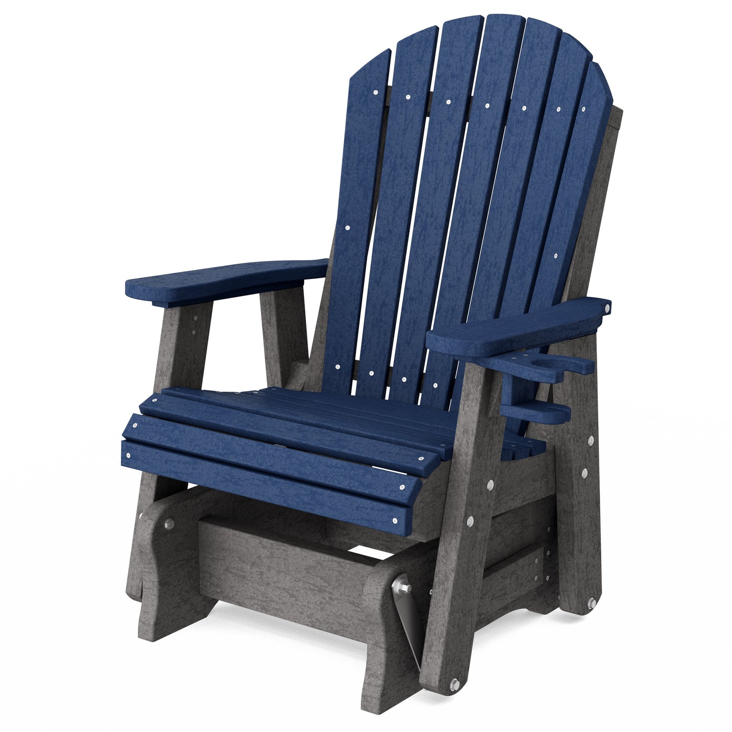 Heritage Adirondack Glider Chair with Cup Holder
