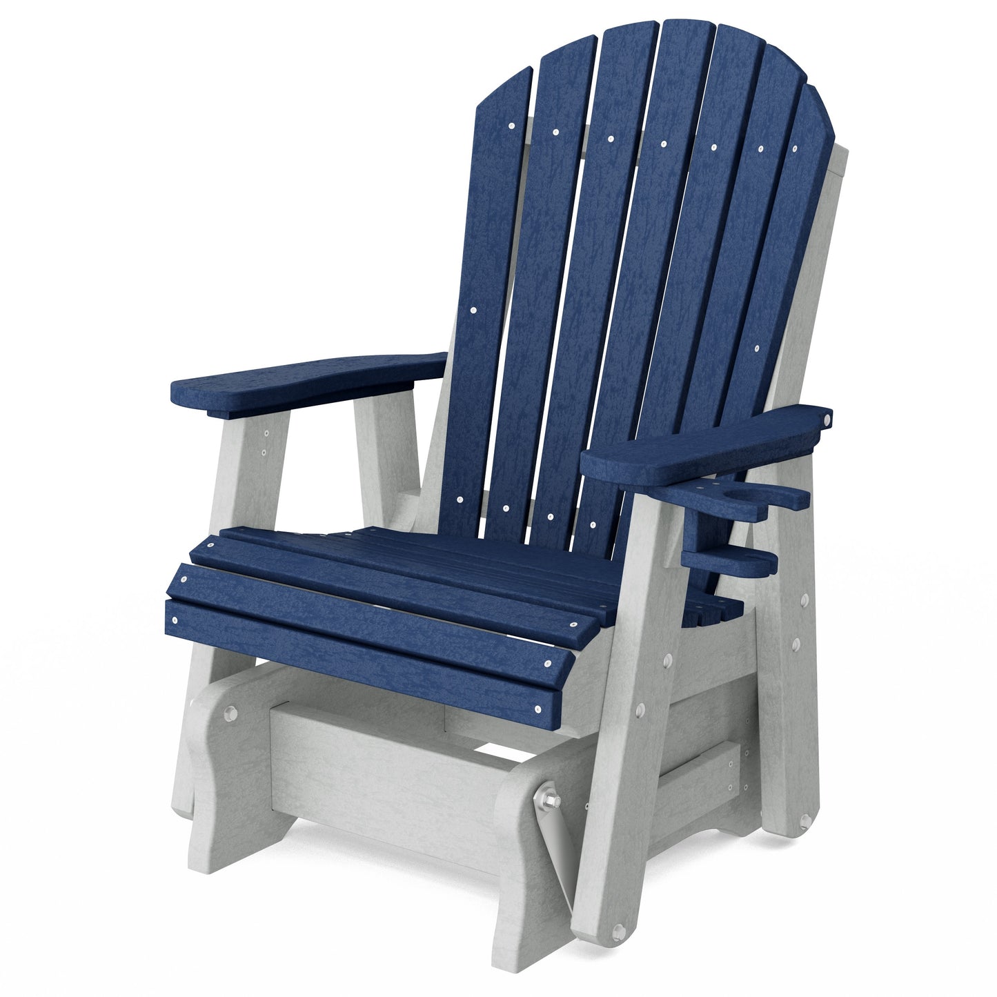 Heritage Adirondack Glider Chair with Cup Holder