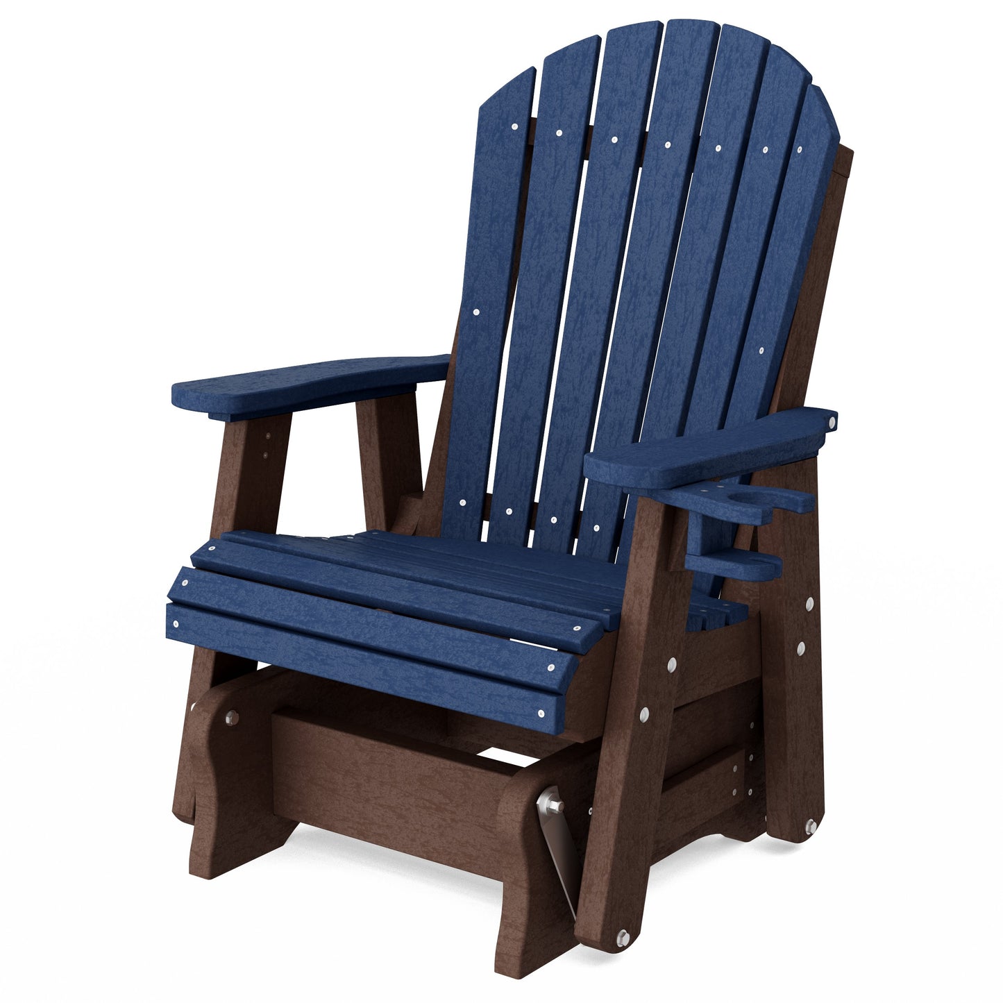 Heritage Adirondack Glider Chair with Cup Holder